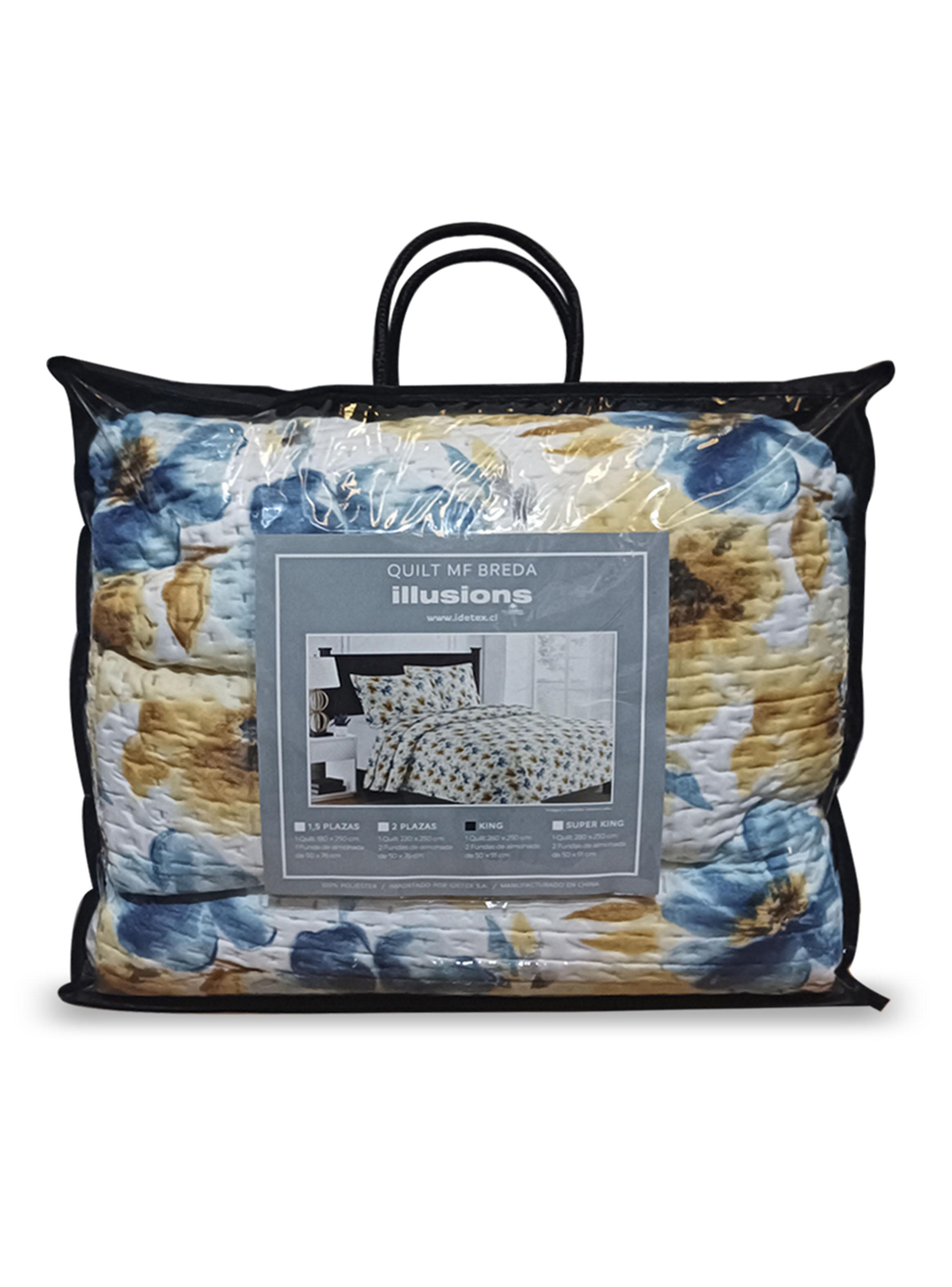 Quilts Breda 1.5 Plazas Celeste-2