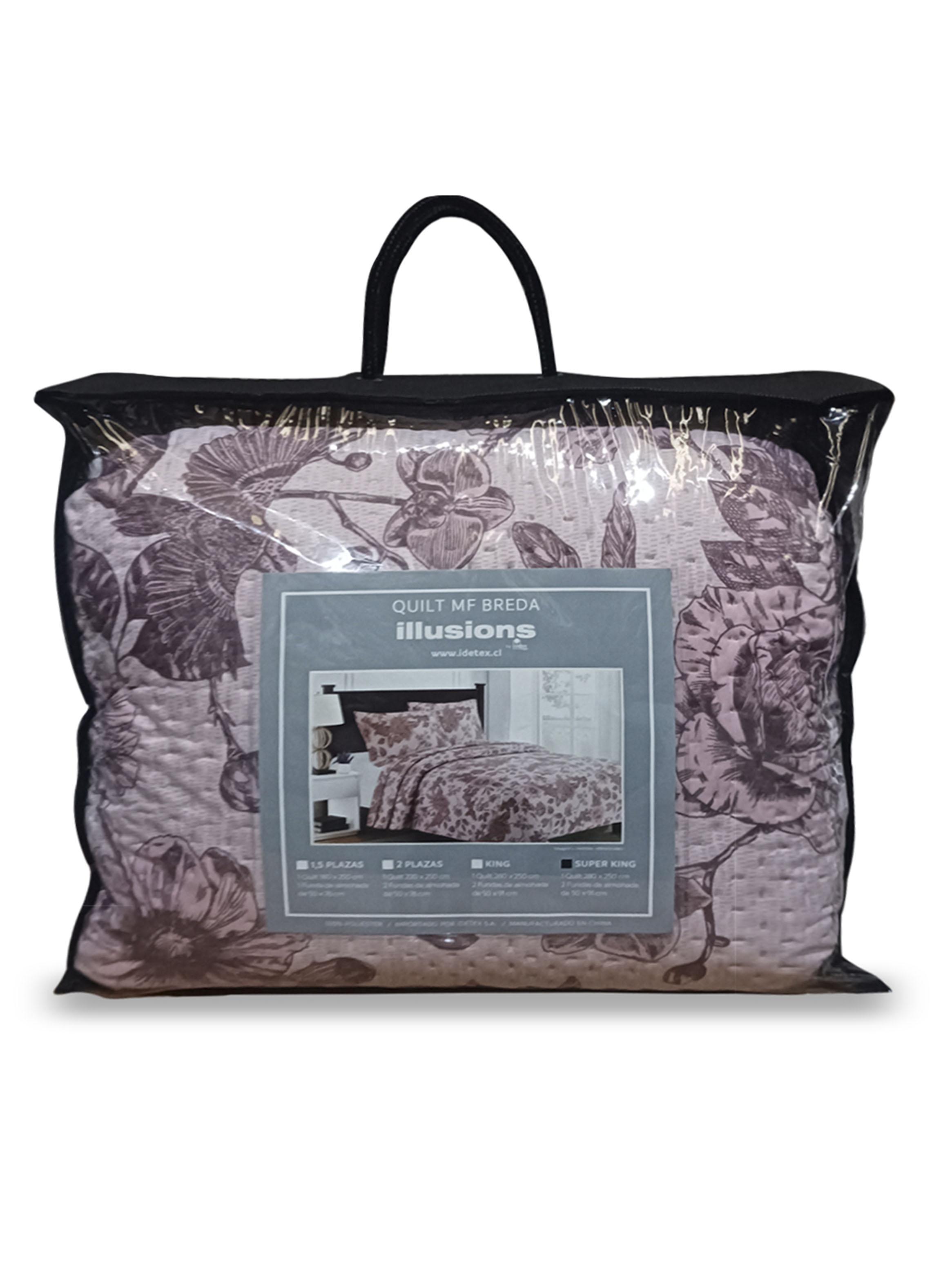 Quilts Breda 1.5 Plazas Rosa-2