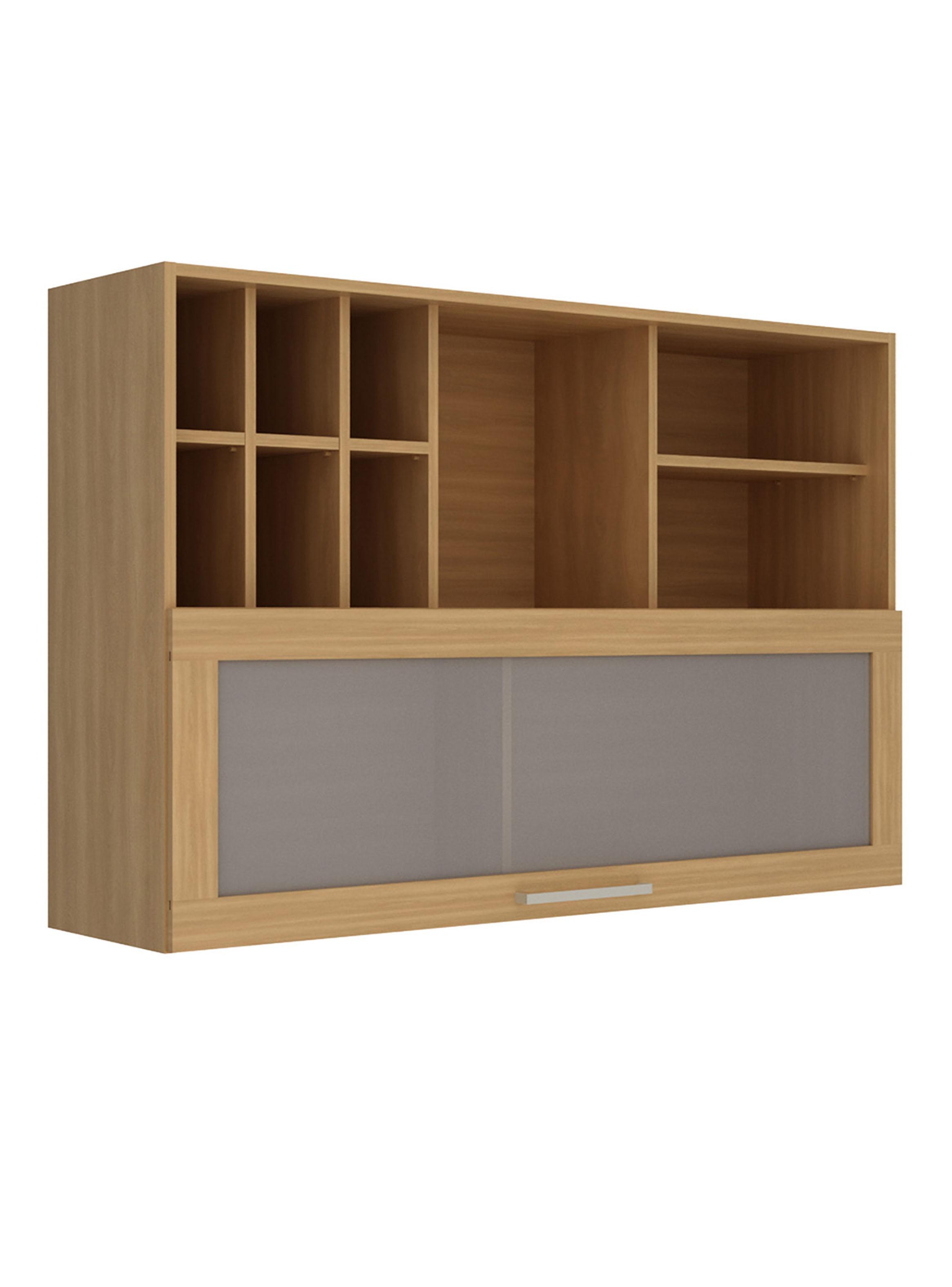 Mueble de Cocina Aéreo Reversible 1 Puerta Café-2