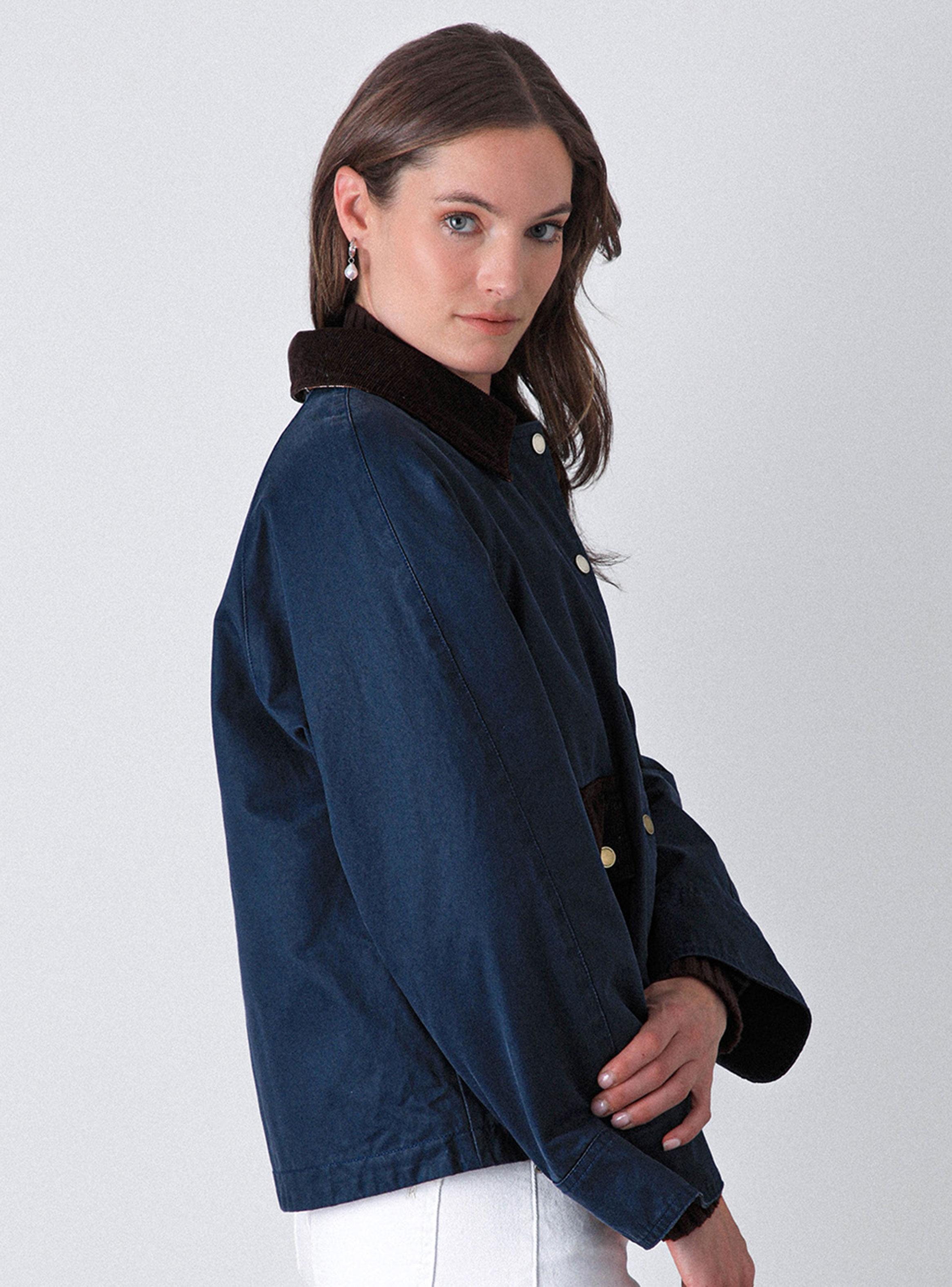 Chaqueta Encerada Navy-3