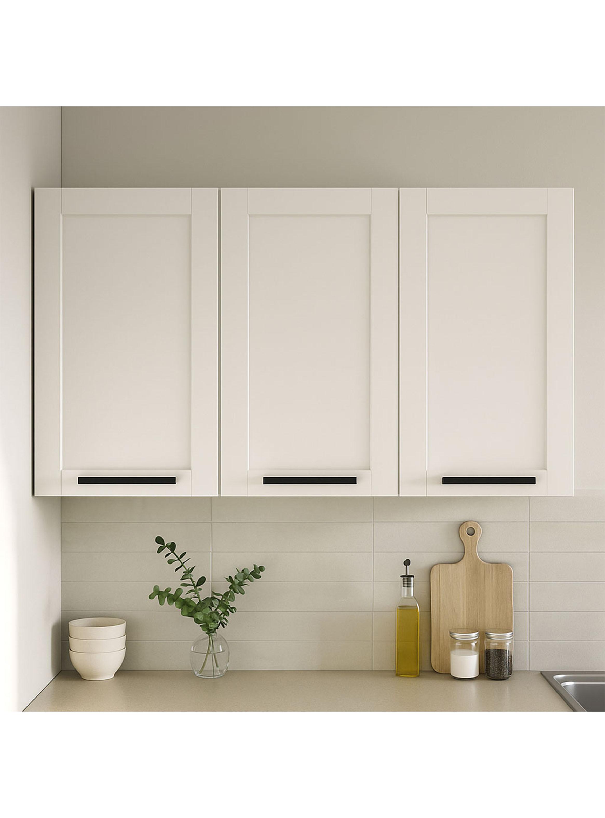 Mueble de Cocina Aéreo 3 Puertas Blanco-4