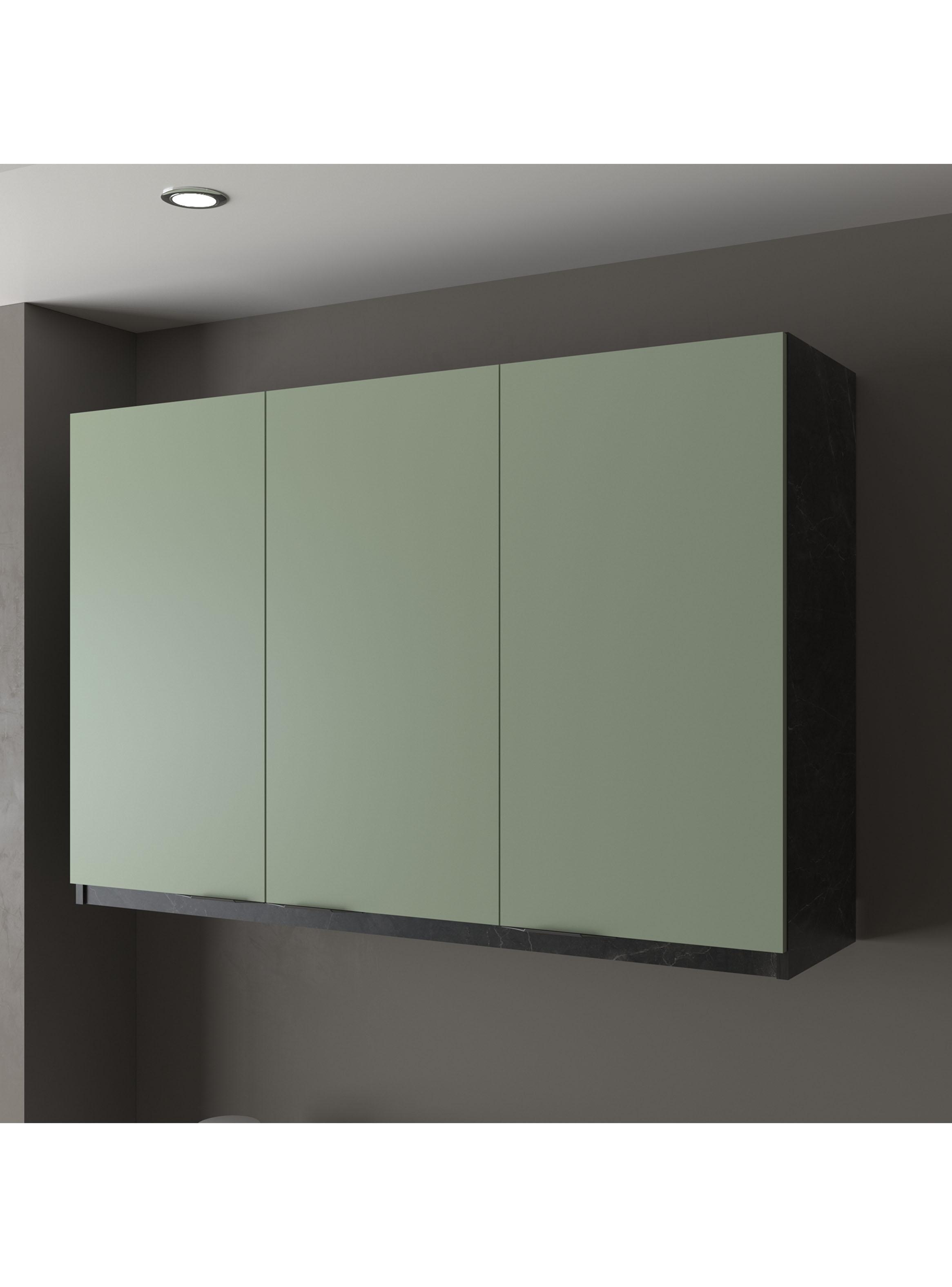 Mueble de Cocina Aéreo 3 Puertas Verde-4