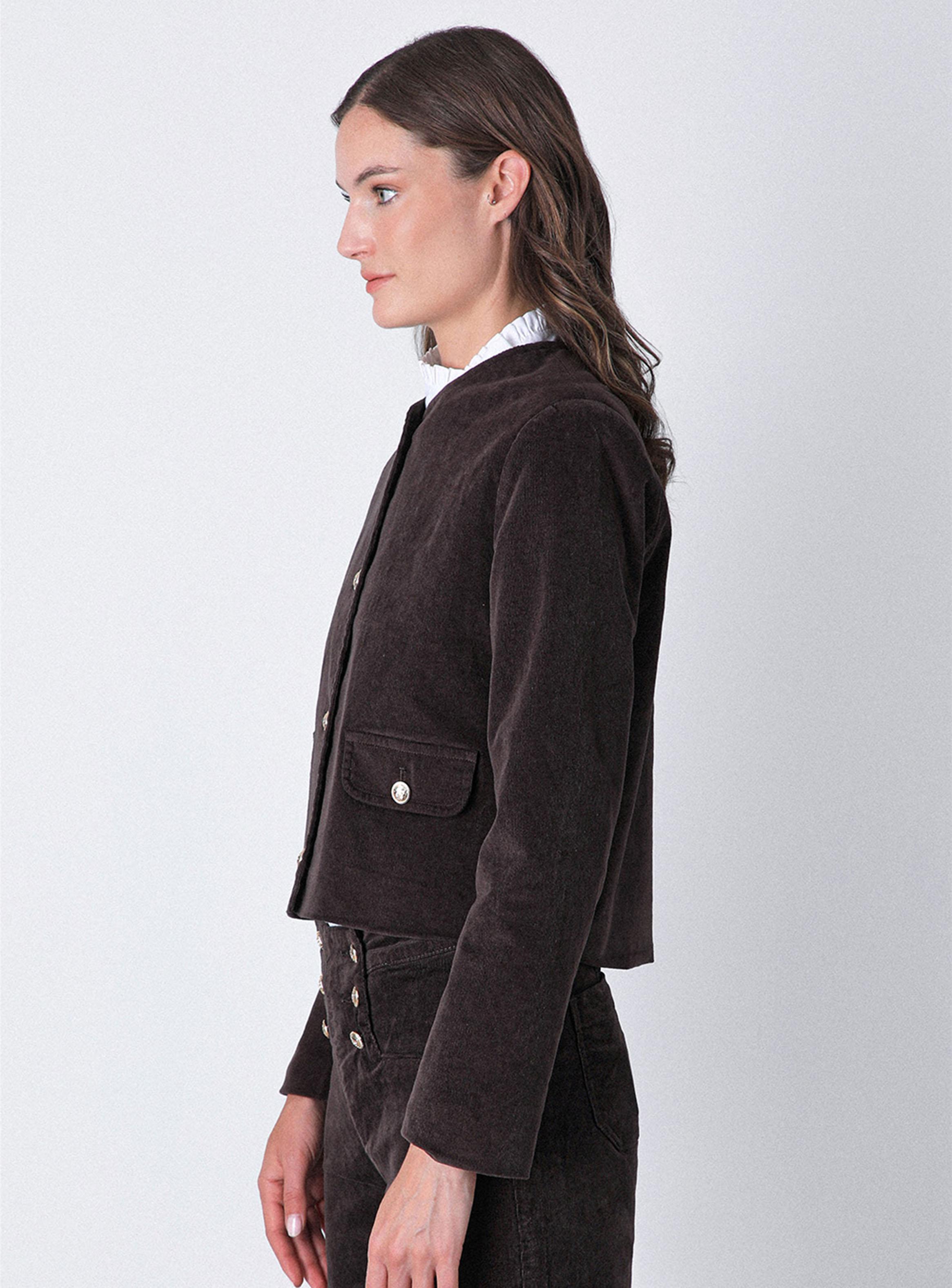 Chaqueta con Botones Cotelé-3