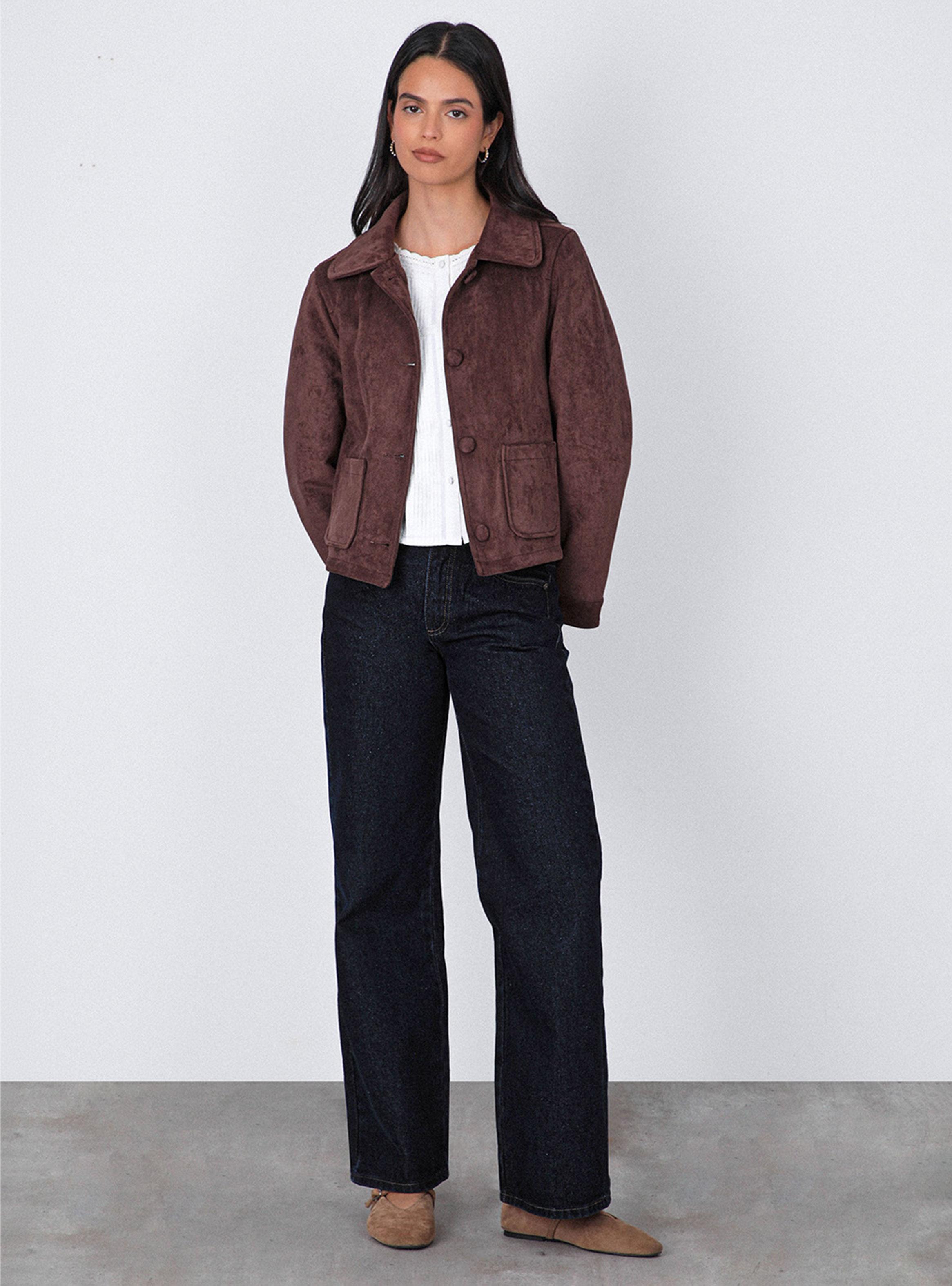 Chaqueta Suede Brown-3