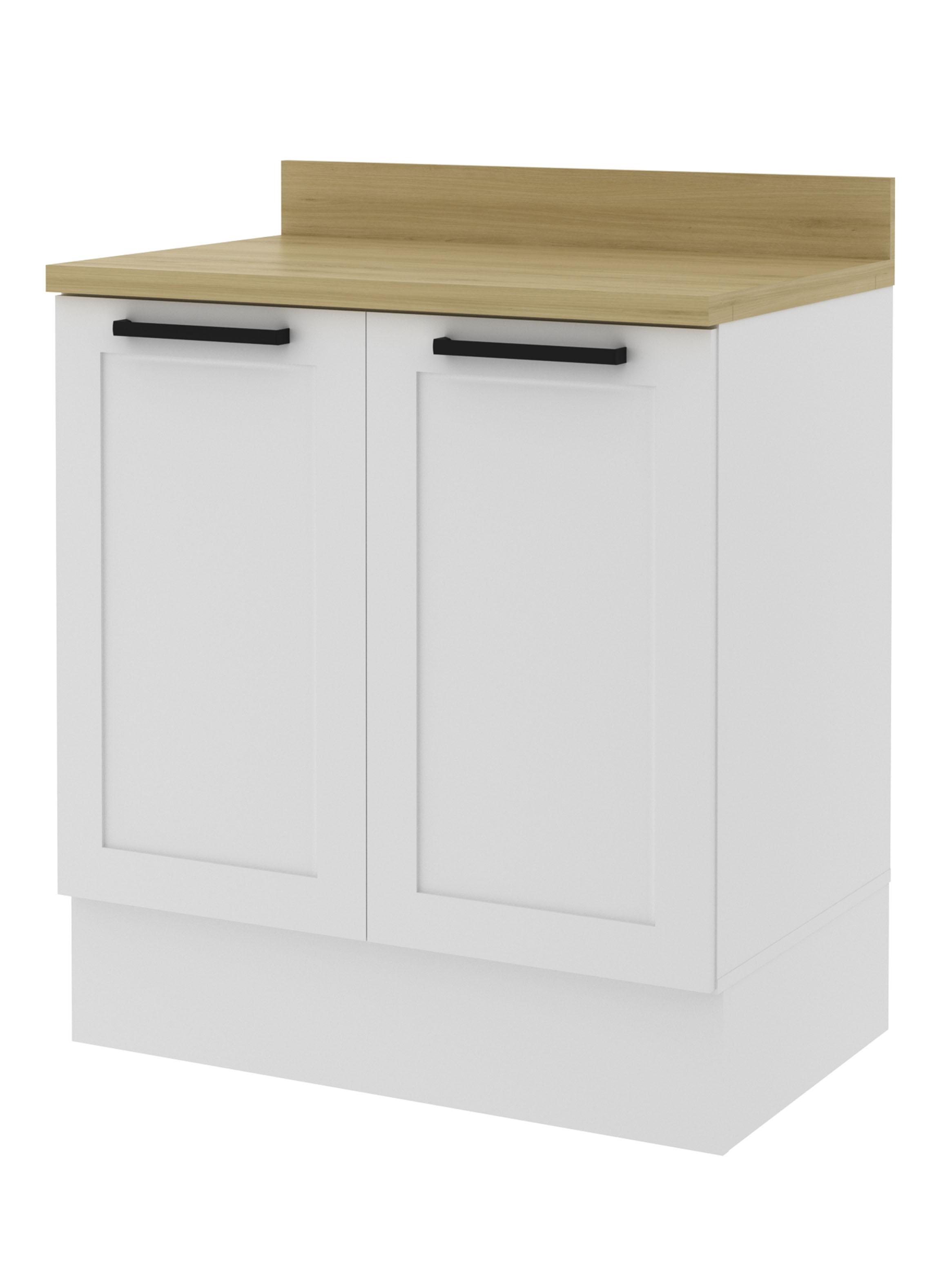 Mueble de Cocina 2 Puertas Blanco-3