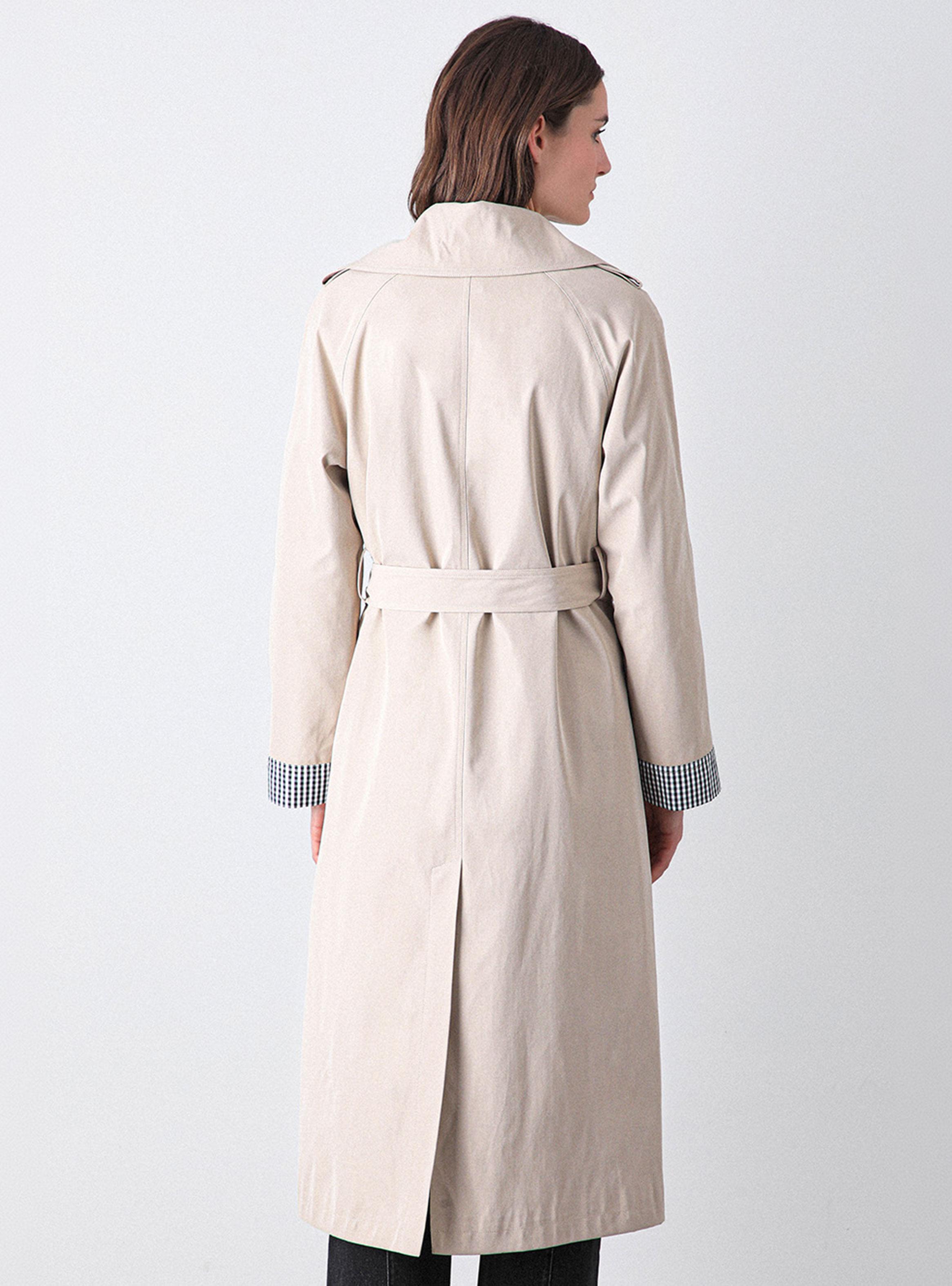 Abrigo Trench Beige-2