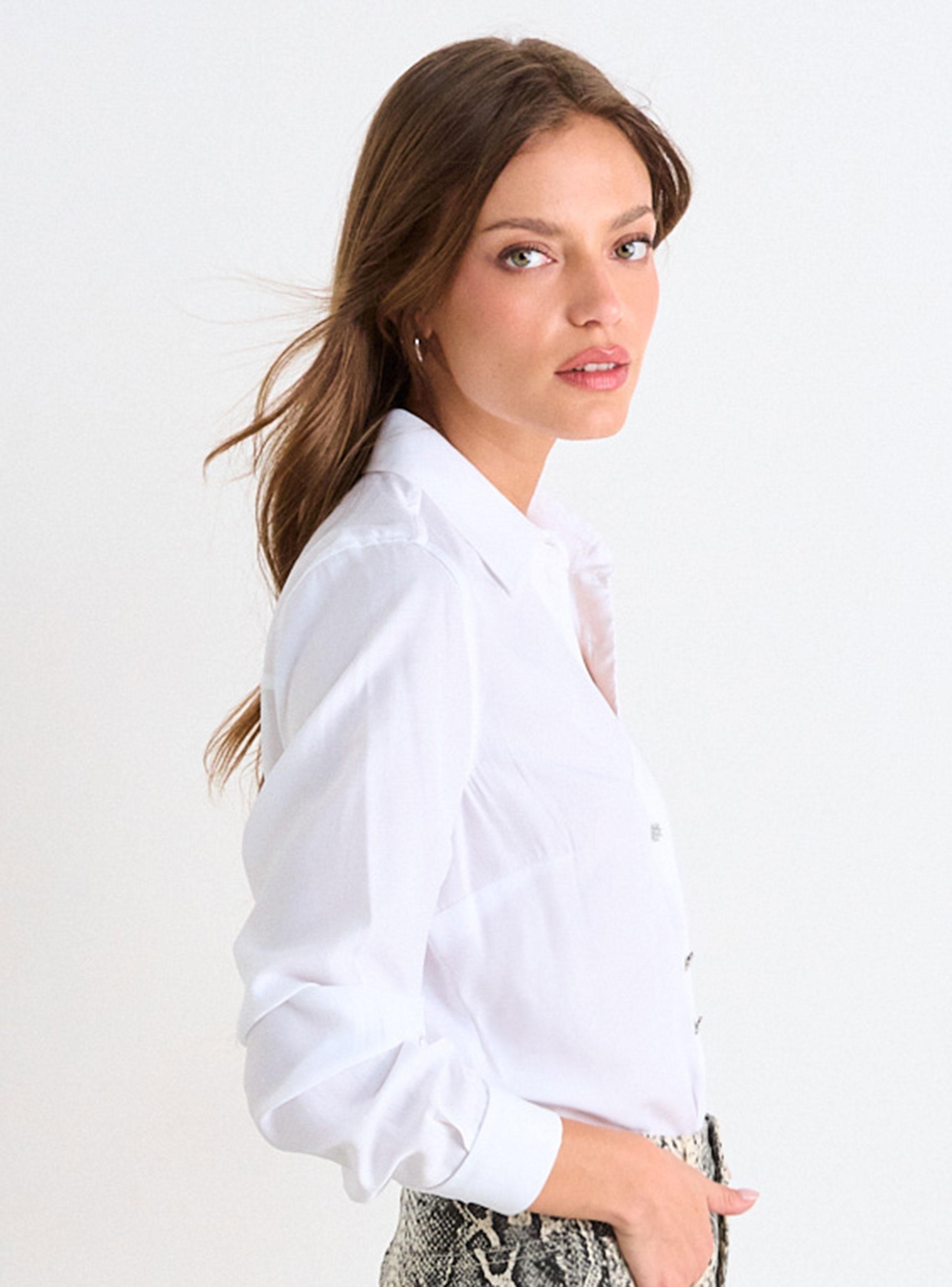 Blusa Camisera Manga Larga de Botones-2