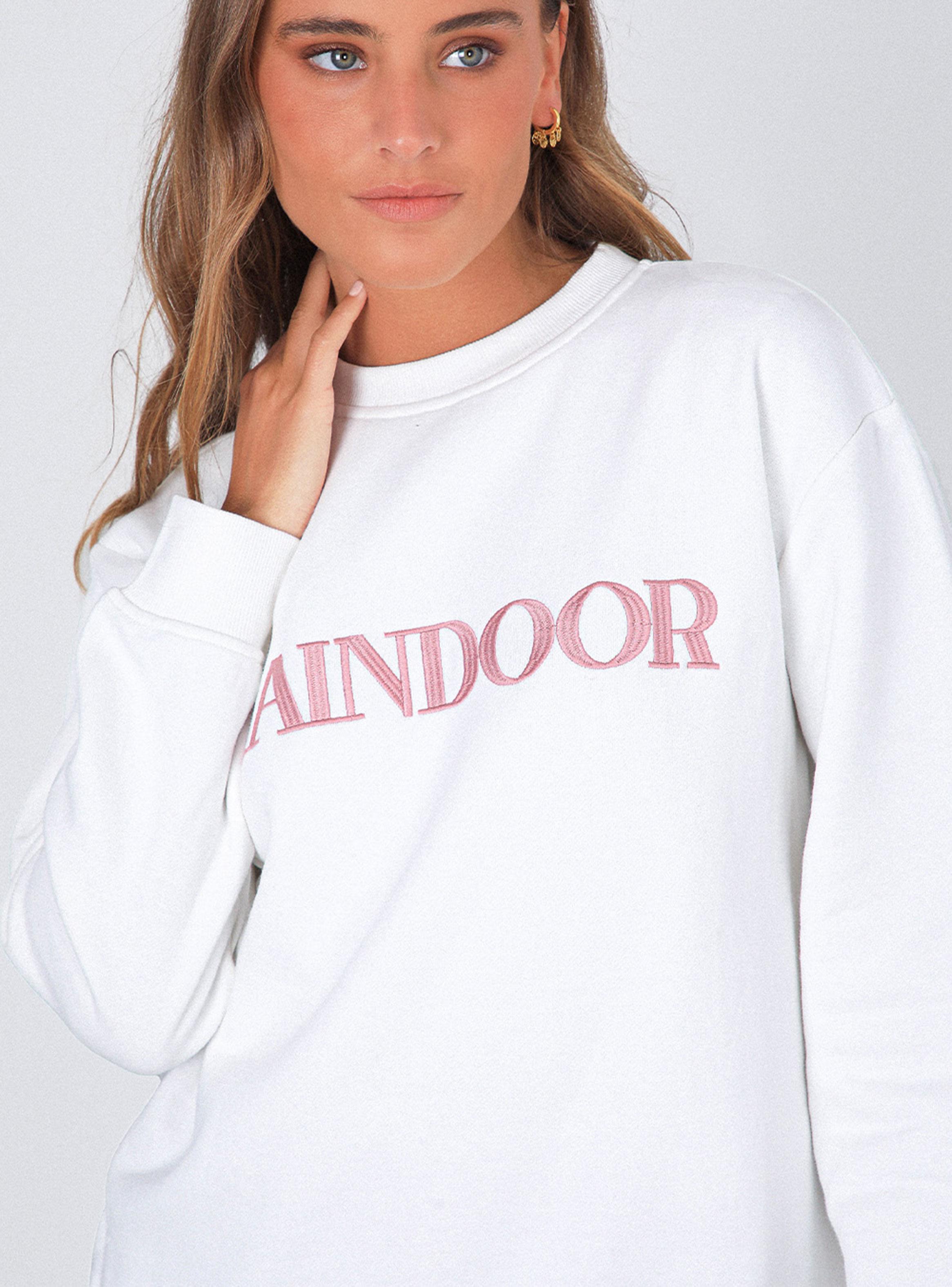 Polerón Logo Bordado Ecru-4