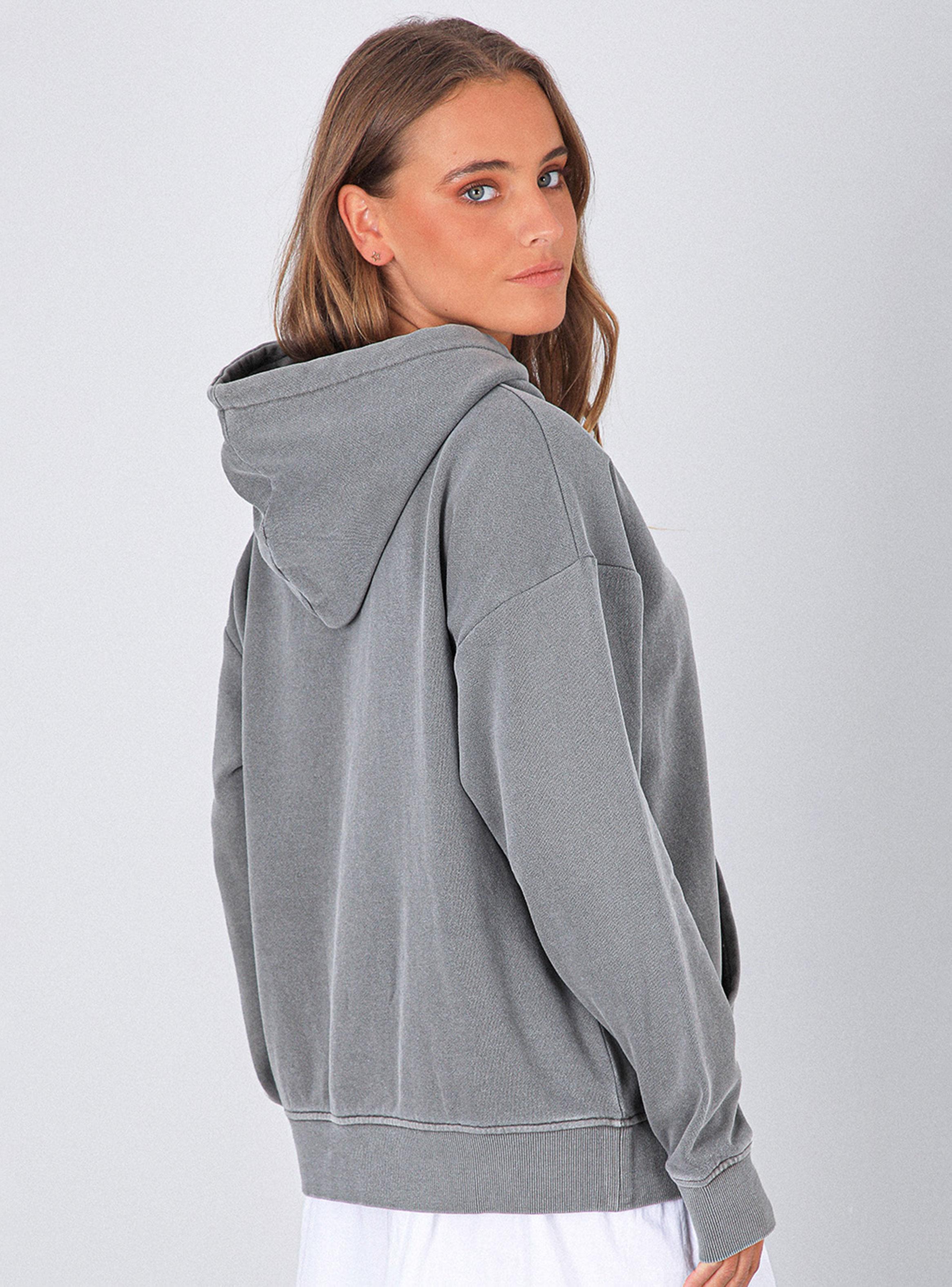 Polerón Hoodie Girls Grey-2