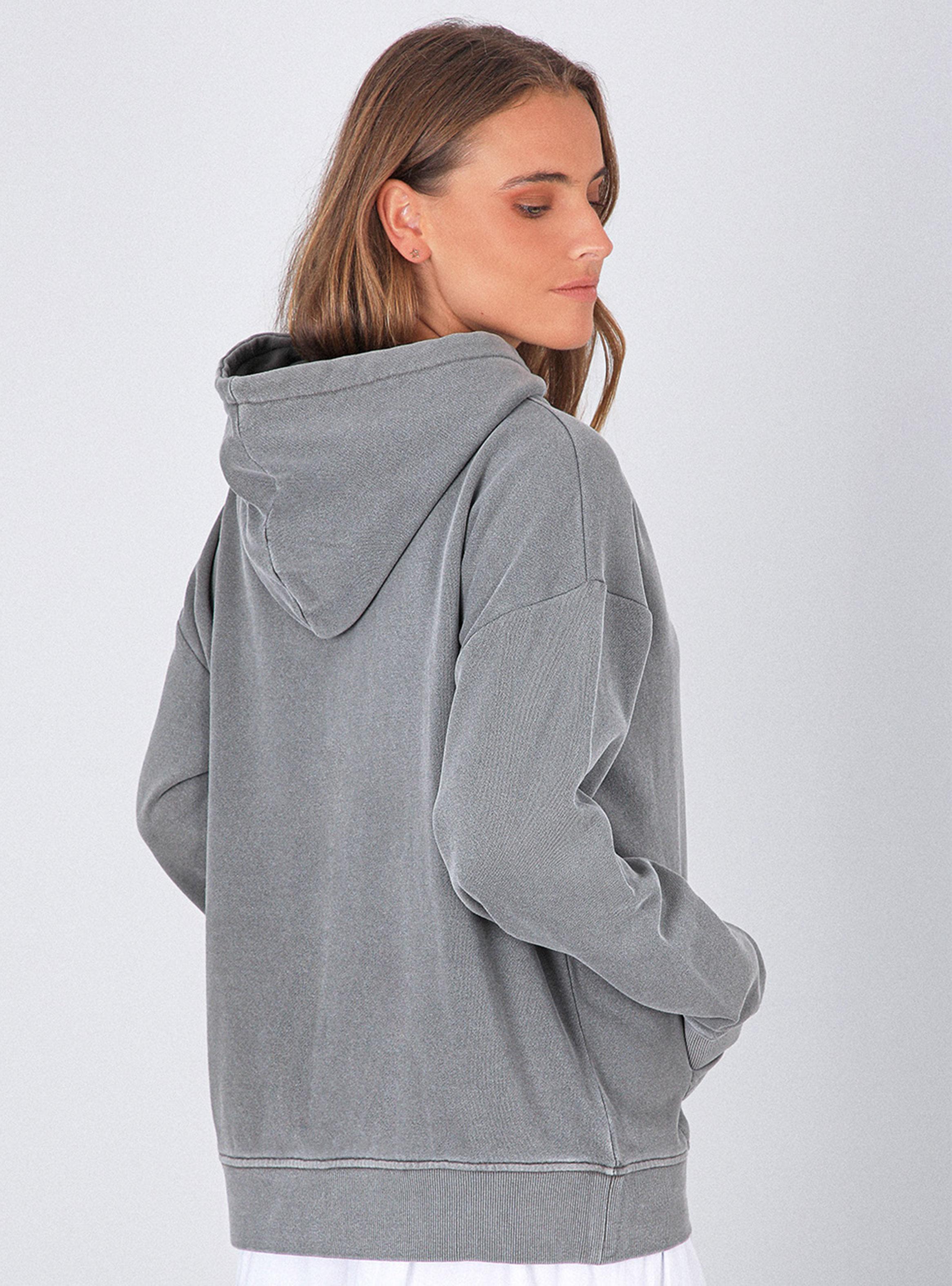Polerón Hoodie Girls Grey-2