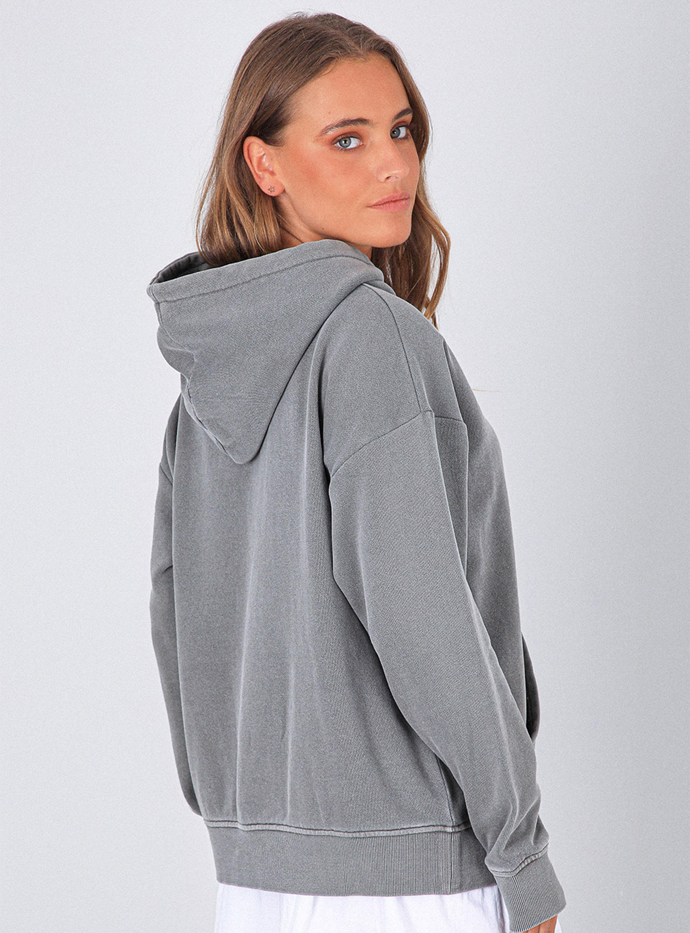 Polerón Hoodie Girls Grey-3