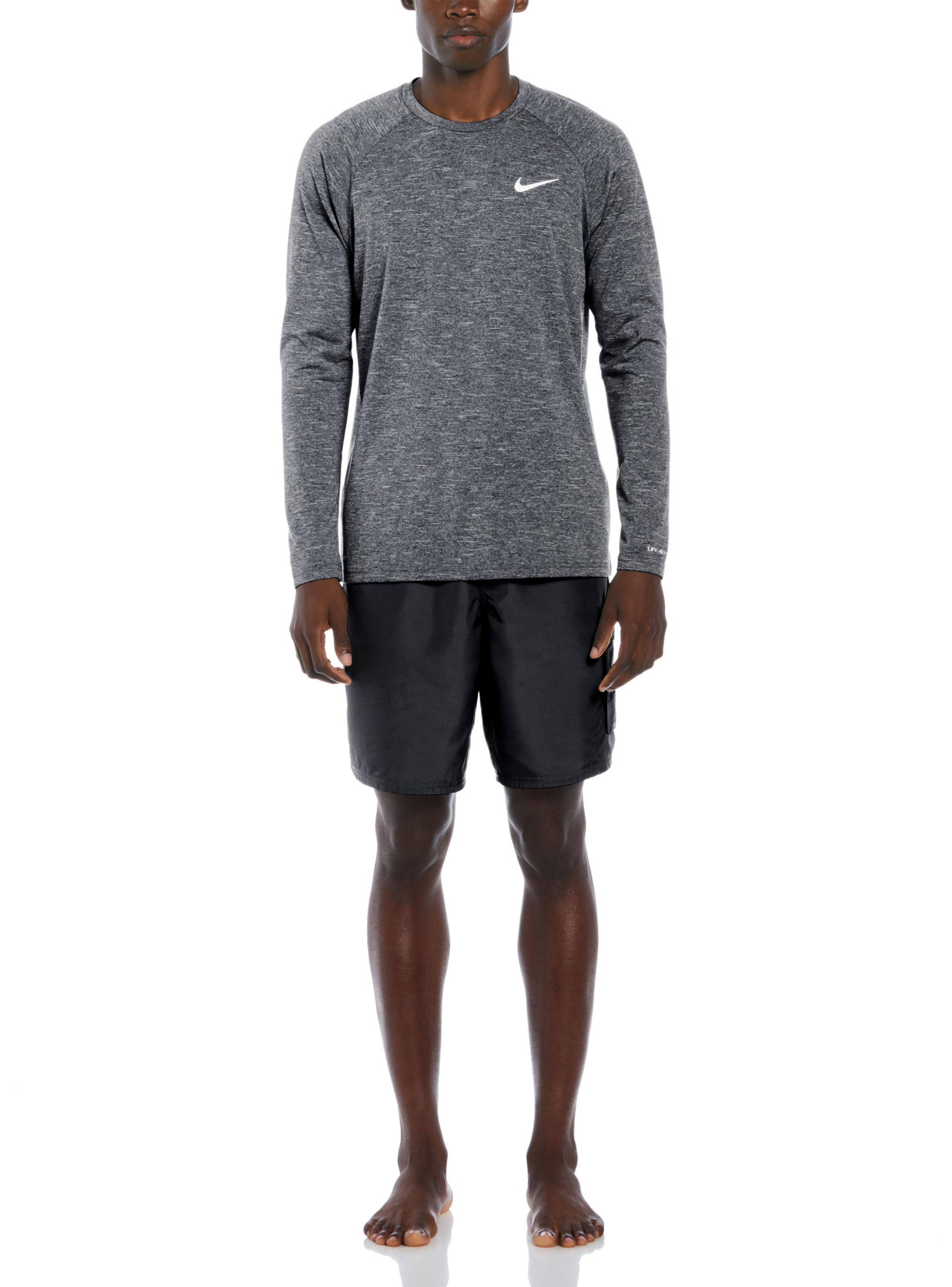 Polera Heathered Hydroguard de Natación Manga Larga-4