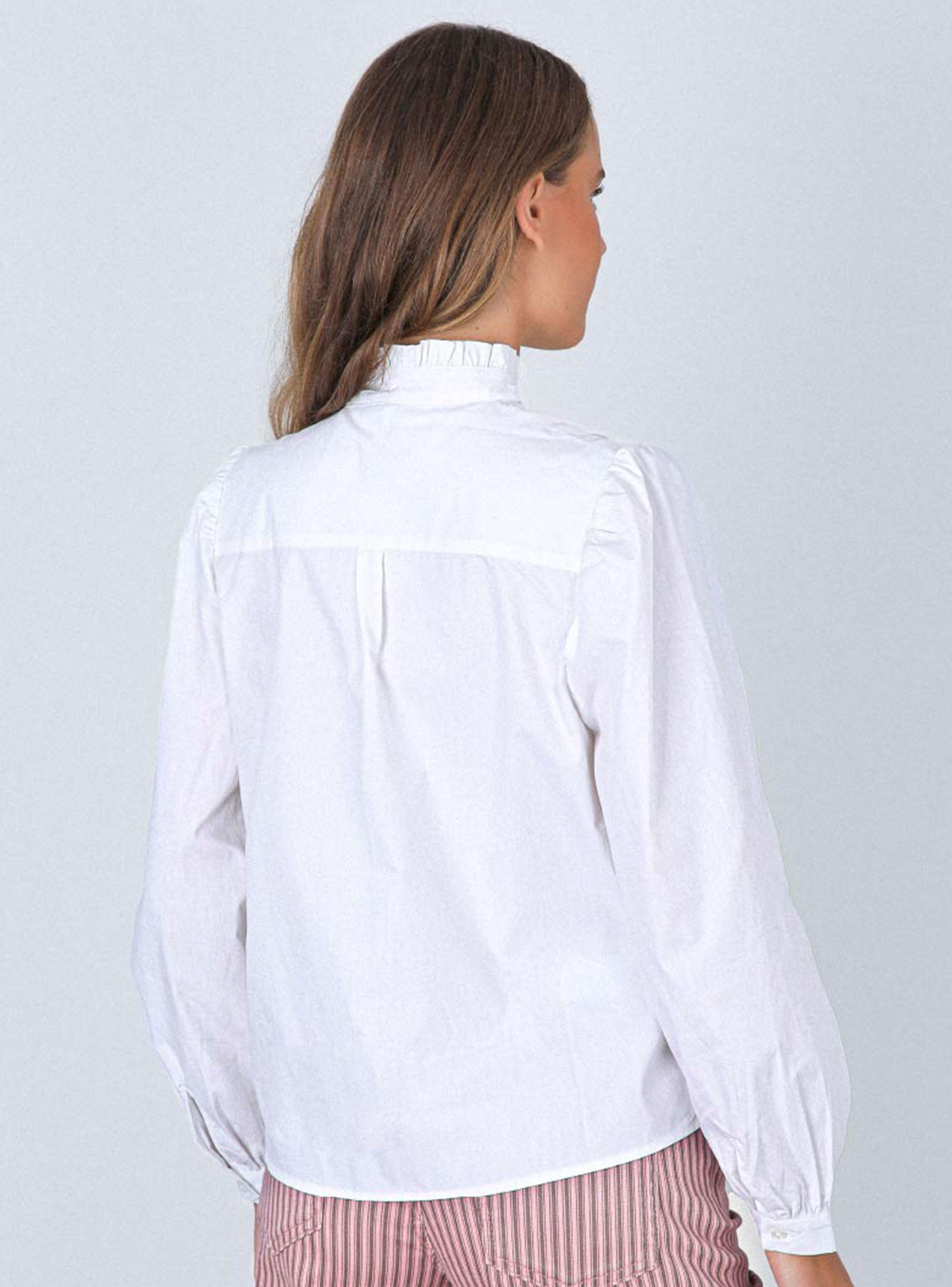 Blusa Lazo Cuello Alto White-2