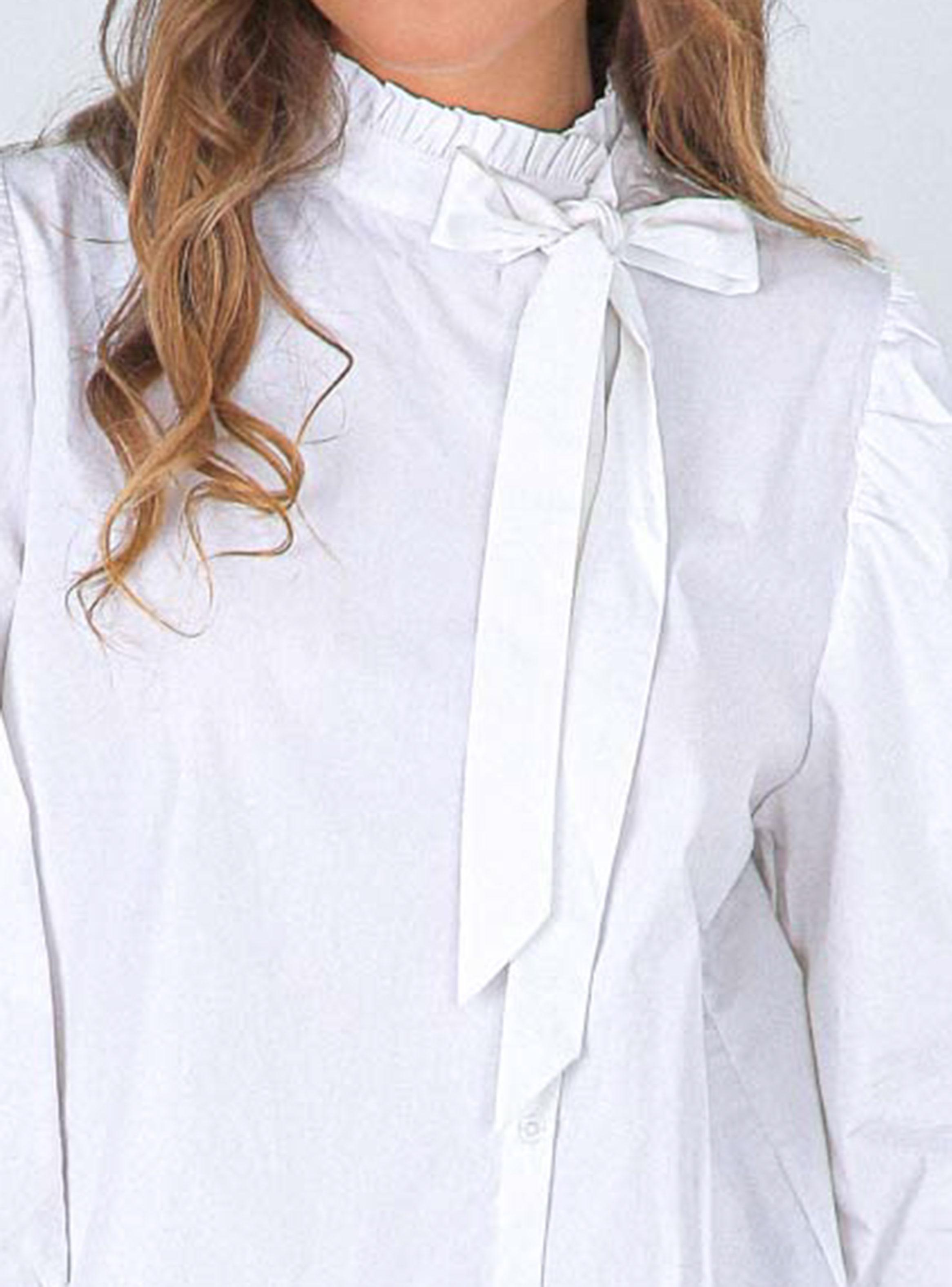 Blusa Lazo Cuello Alto White-2
