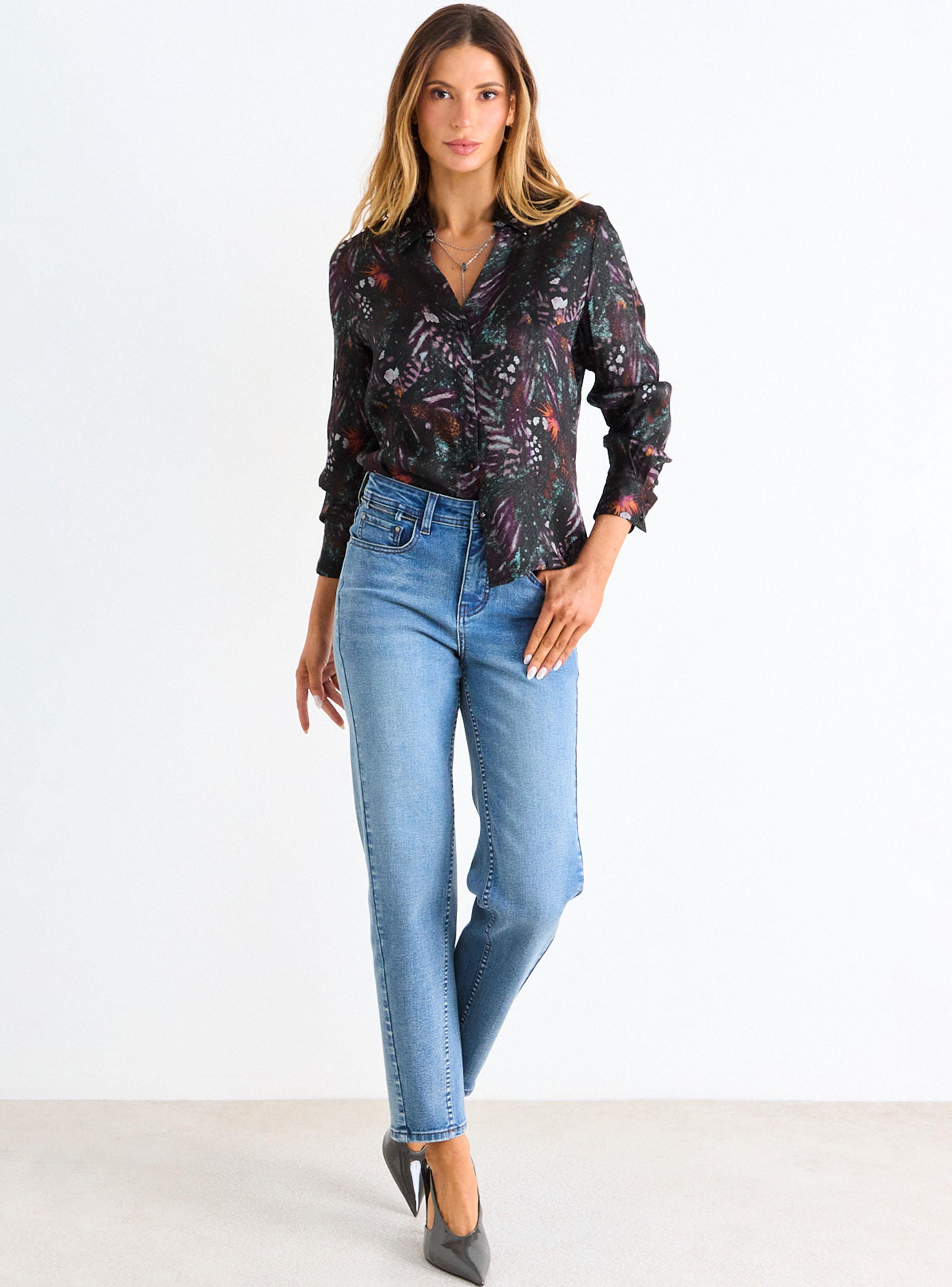 Blusa Fantasía Print Floral Abstracto-3