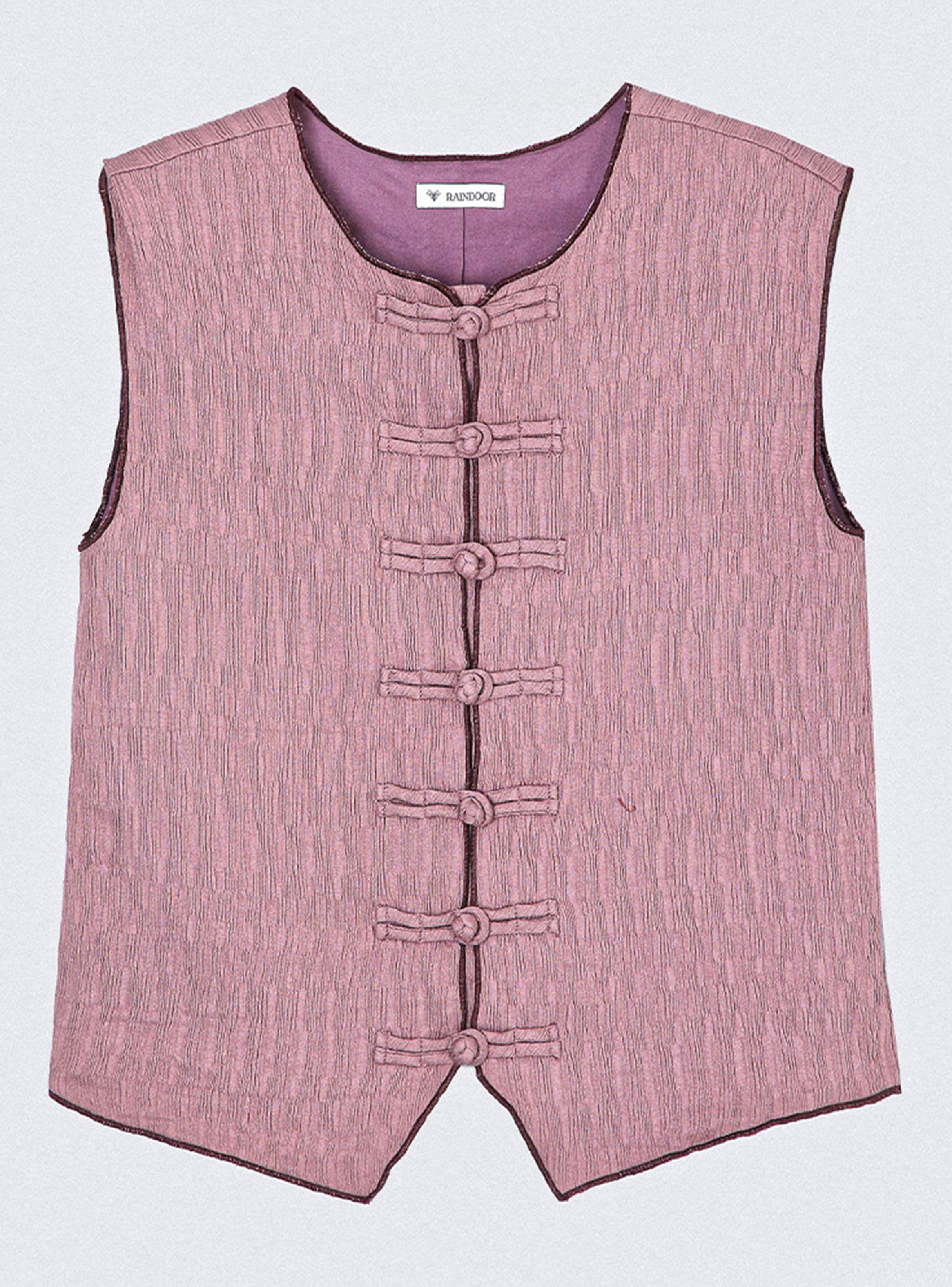 Top Botones Nudos Rose-4