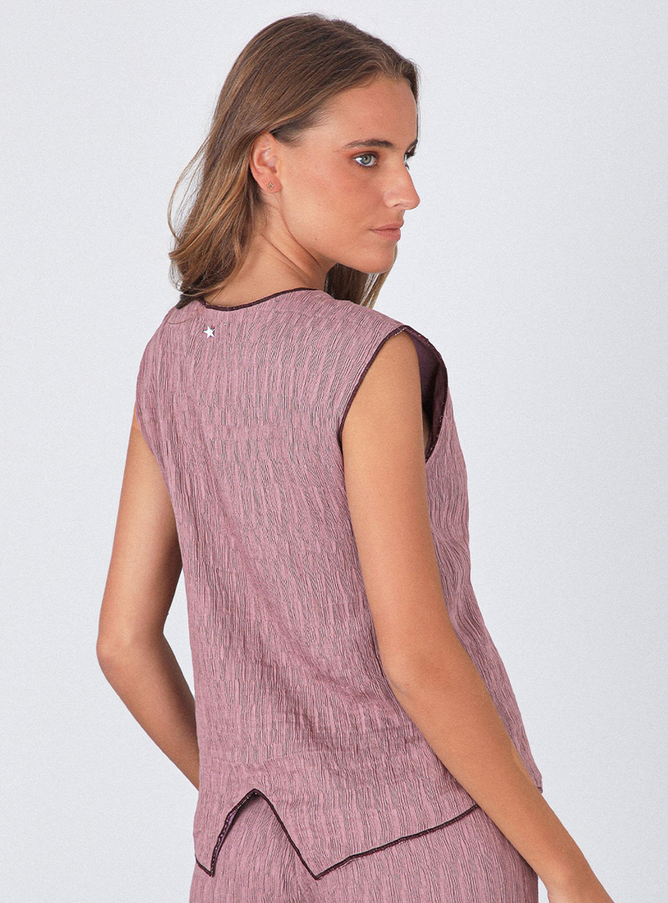 Top Botones Nudos Rose-3