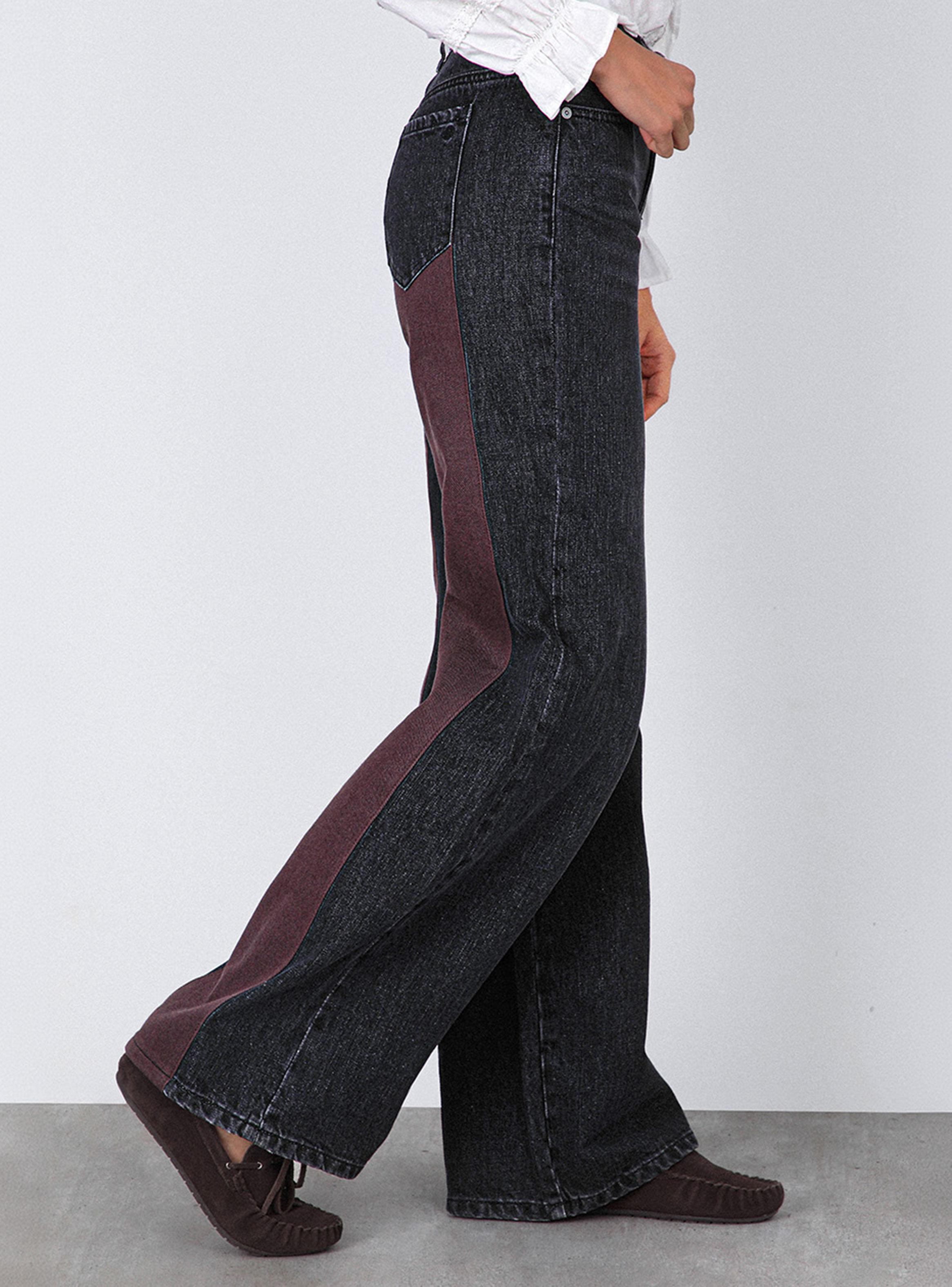Pantalón Aplicación Denim Brown-2