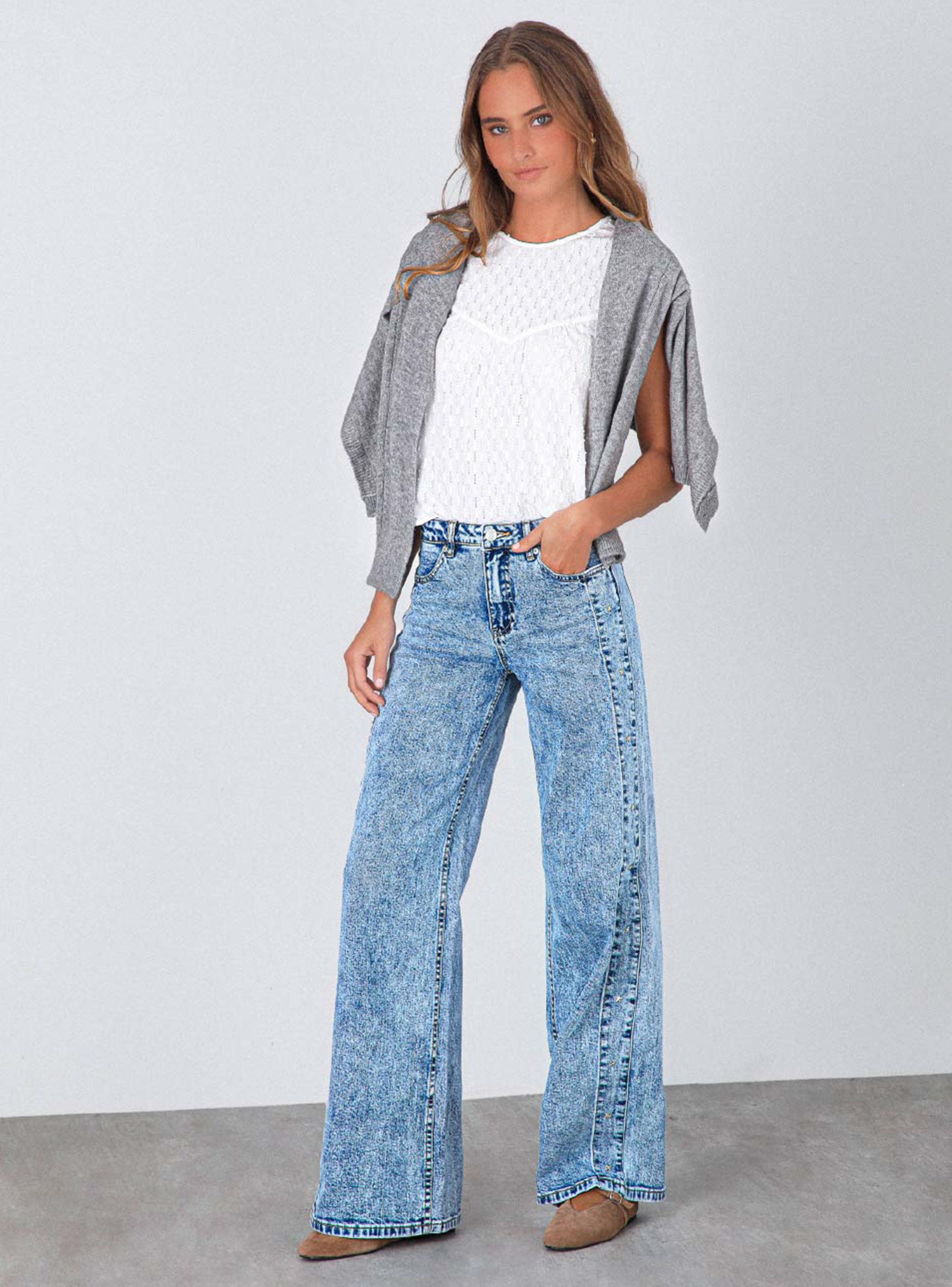 Pantalón Franja Estrella Blu-4