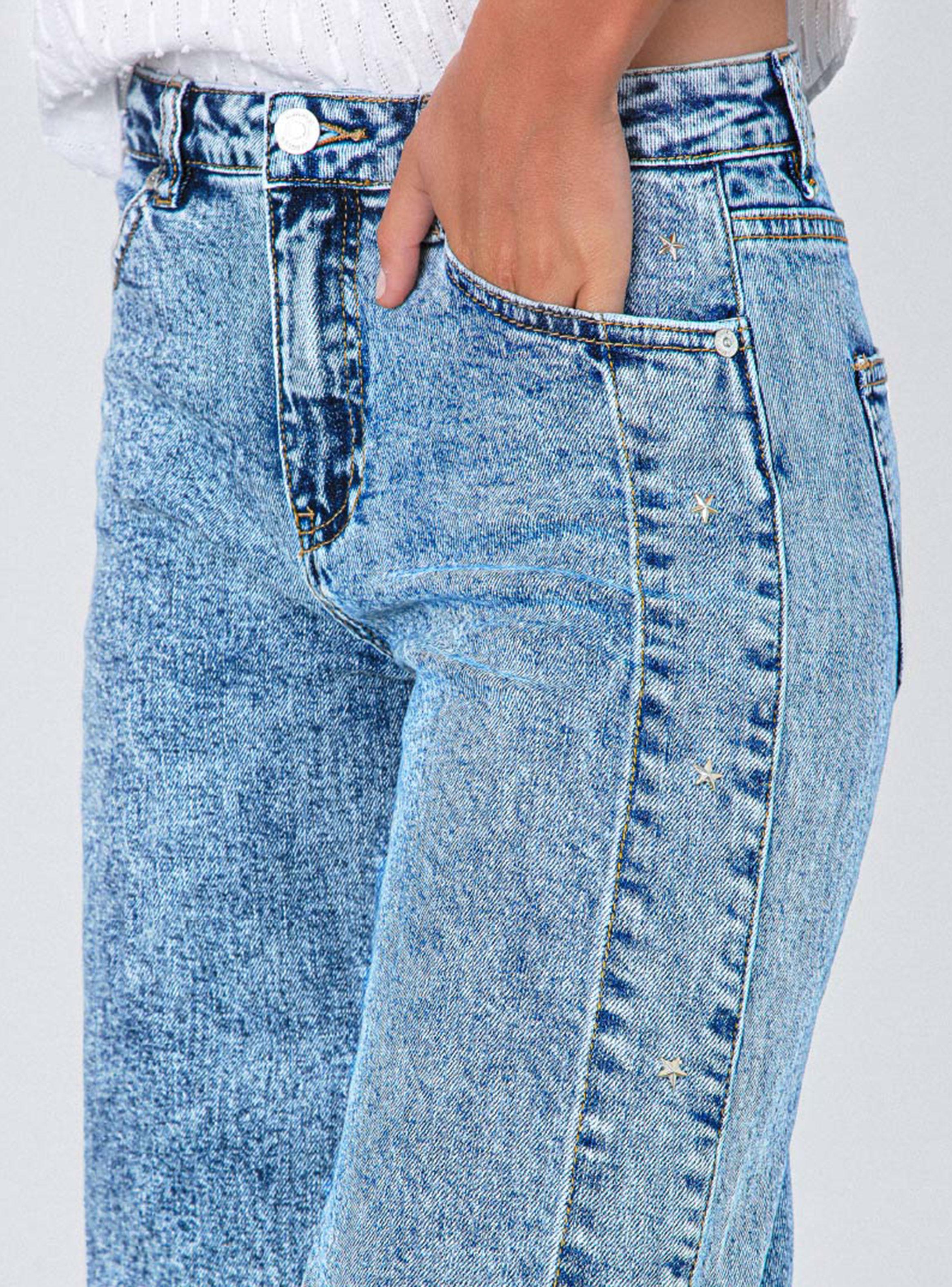 Pantalón Franja Estrella Blu-3