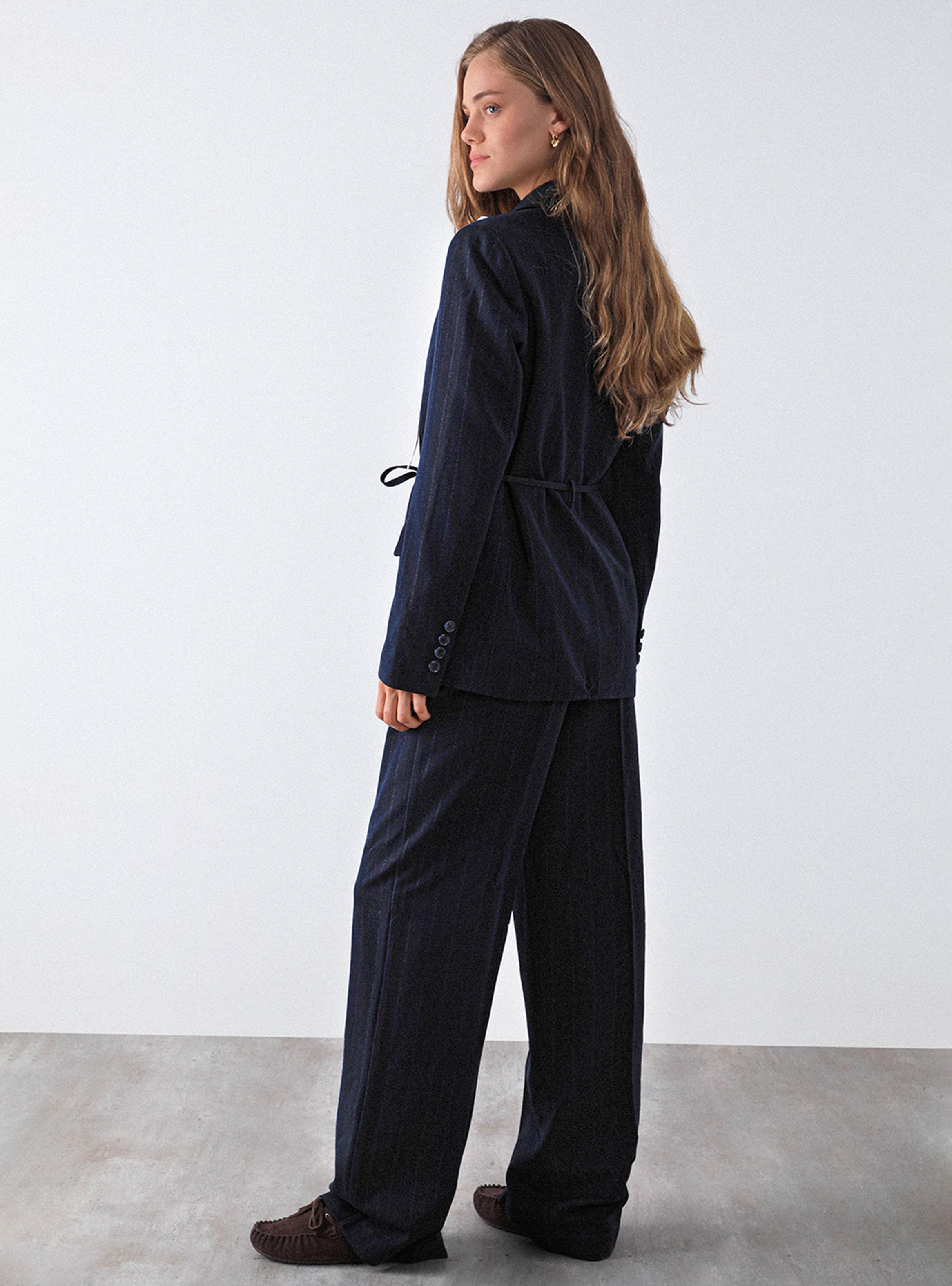 Pantalón Líneas Lurex Navy-3