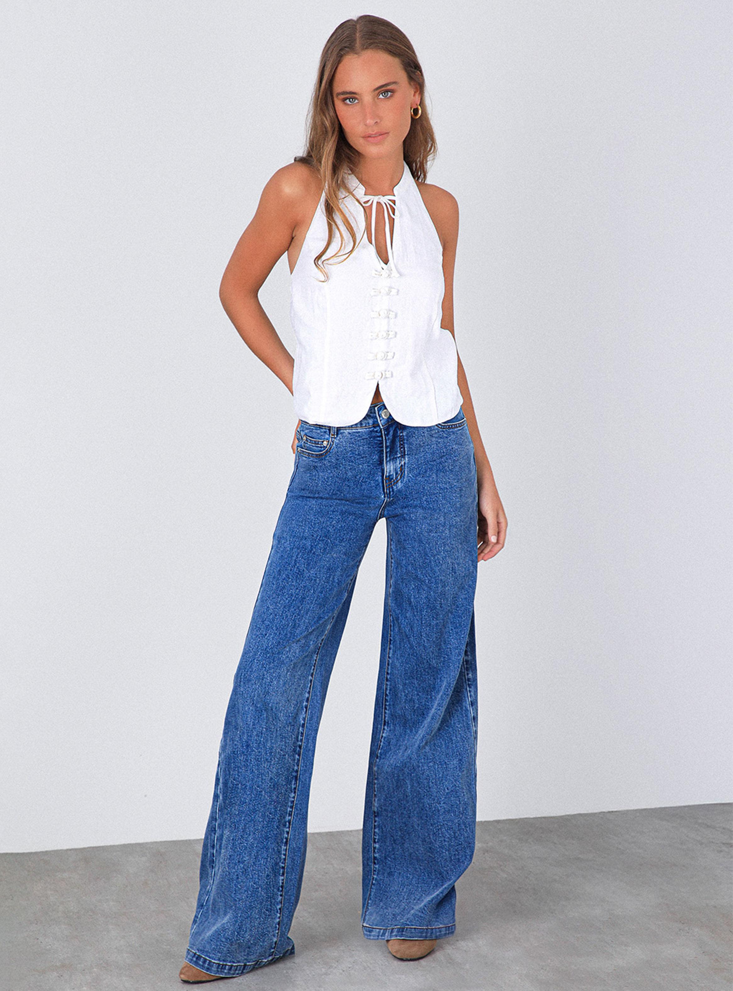 Top Halter Botones White-5