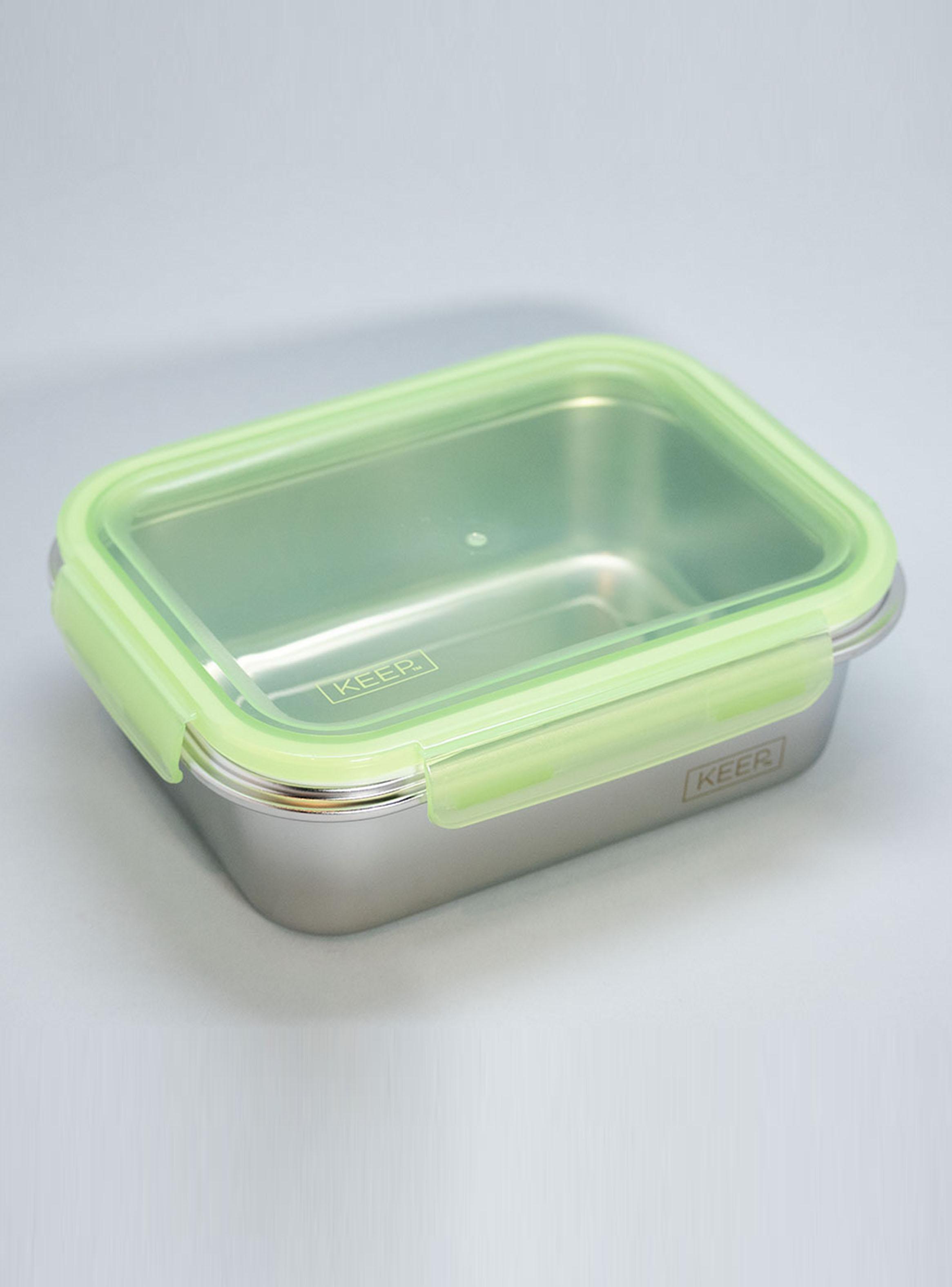 Taper Contenedor Hermético Metálico 1300 ml Pistacho-2