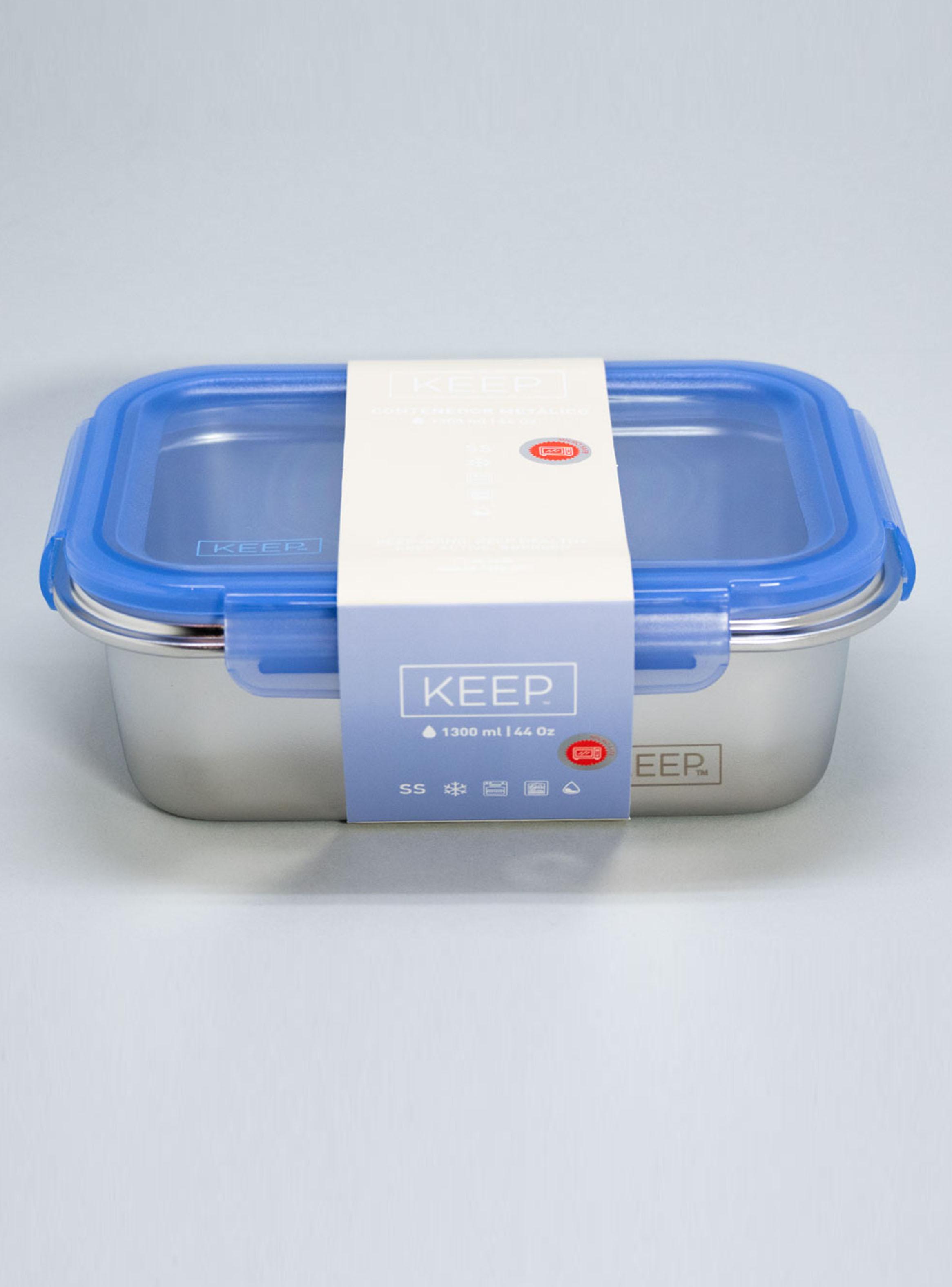 Taper Contenedor Hermético Metálico 1300 ml Lavanda-2