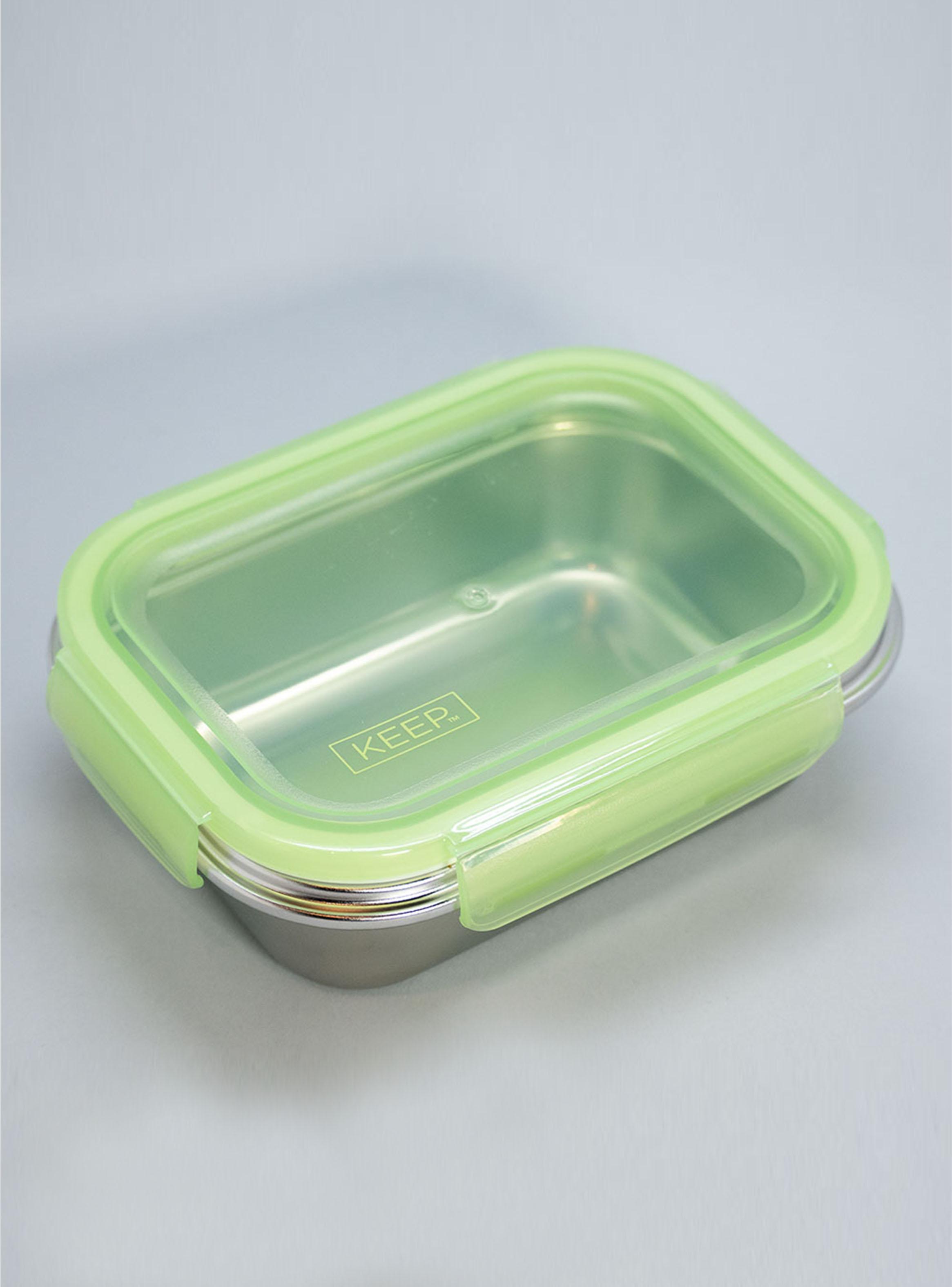 Taper Contenedor Hermético Metálico 650 ml Pistacho-2