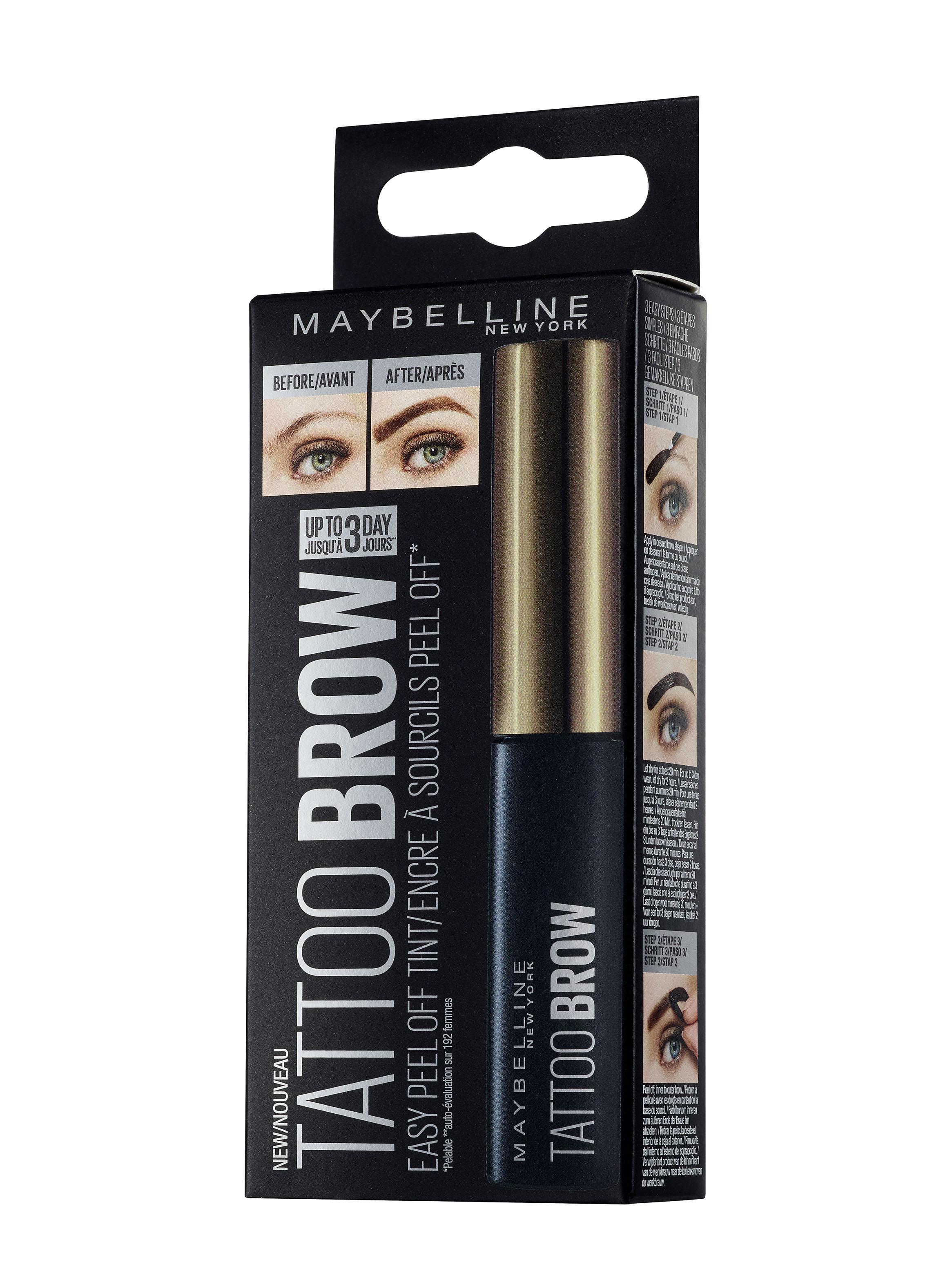 Gel Cejas Brow Tattoo Peel Off Maybelline-3