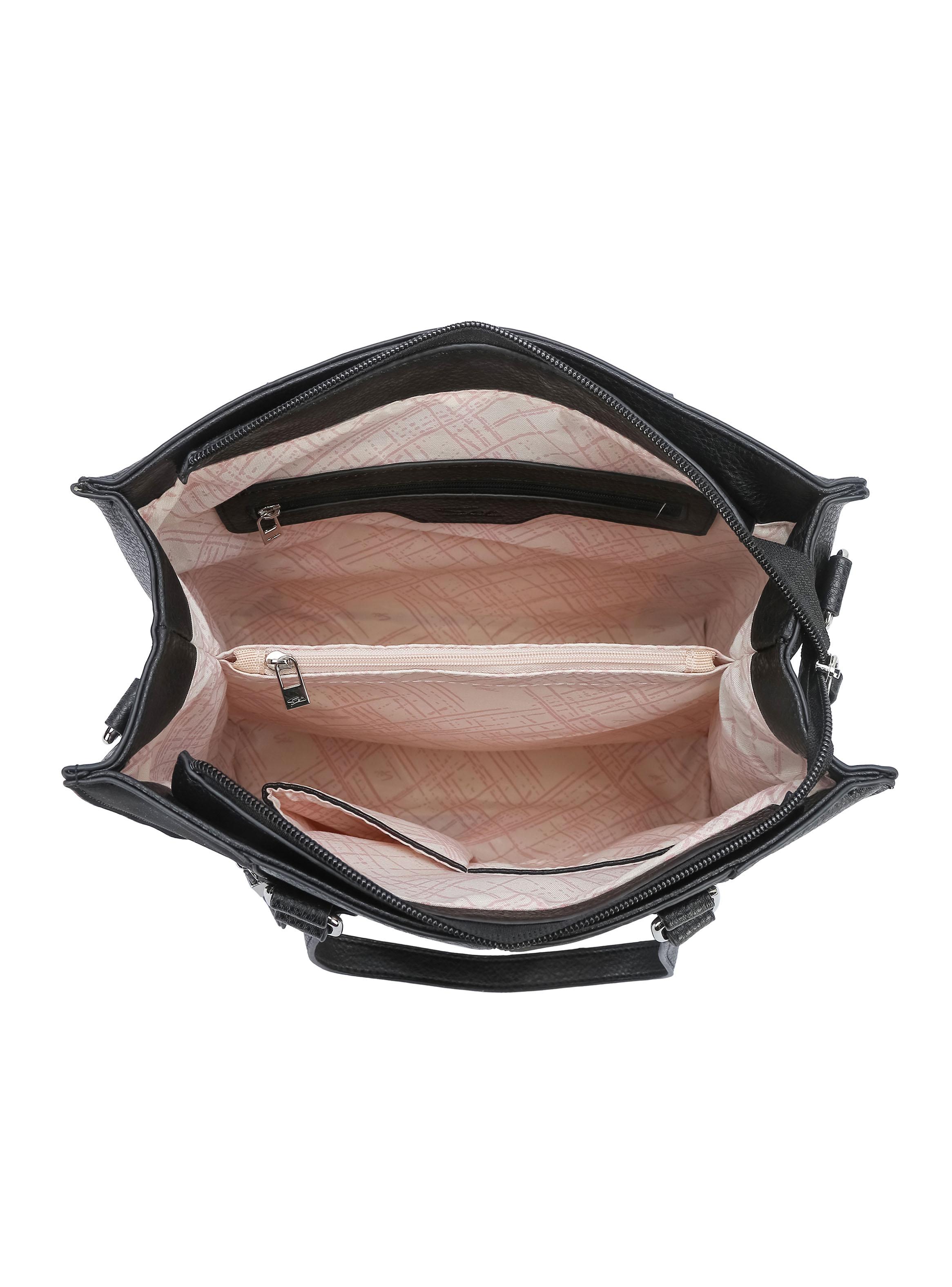 Cartera de Hombro Corte Recto Colmar Negro-3