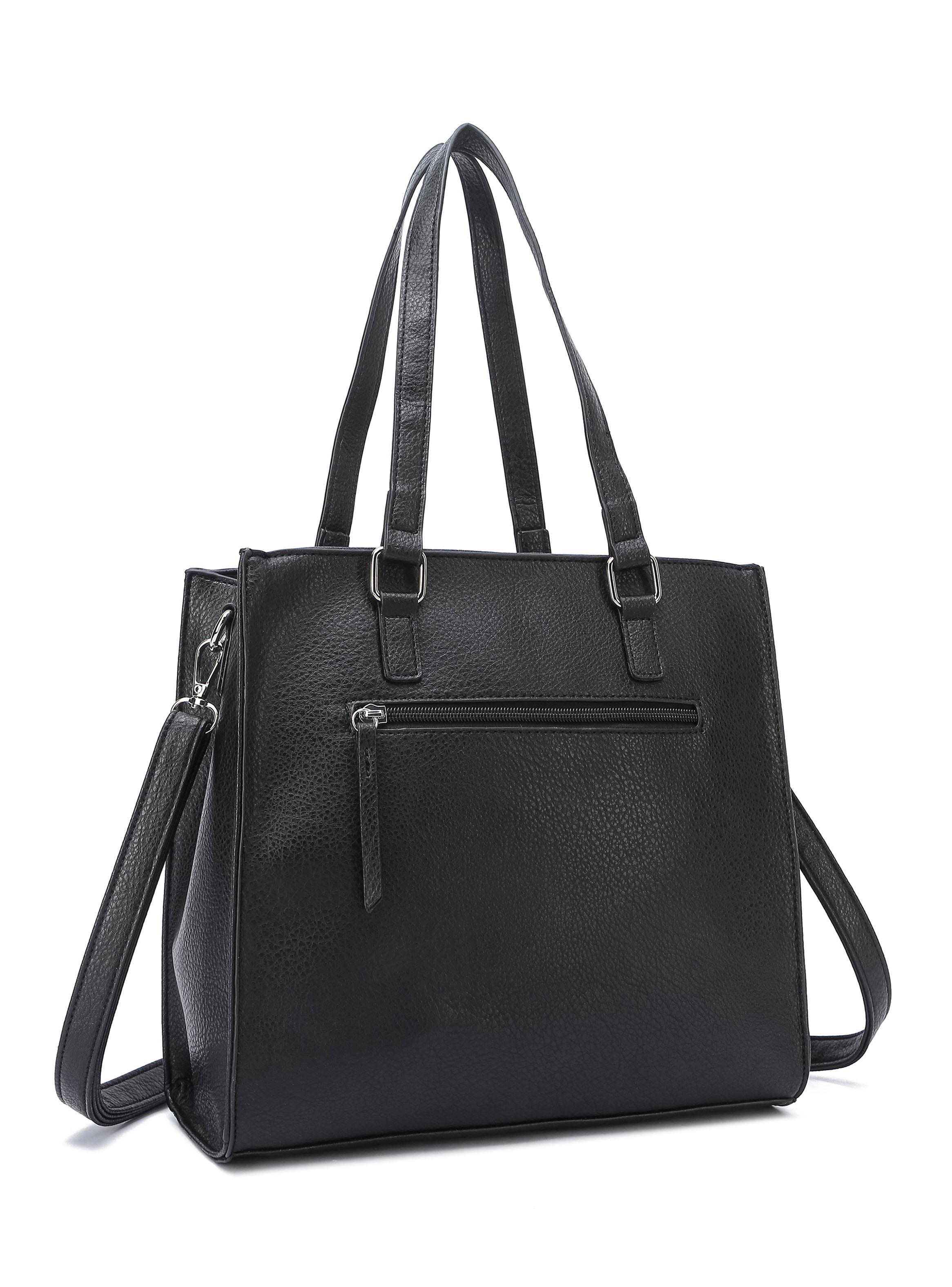 Cartera de Hombro Corte Recto Colmar Negro-2