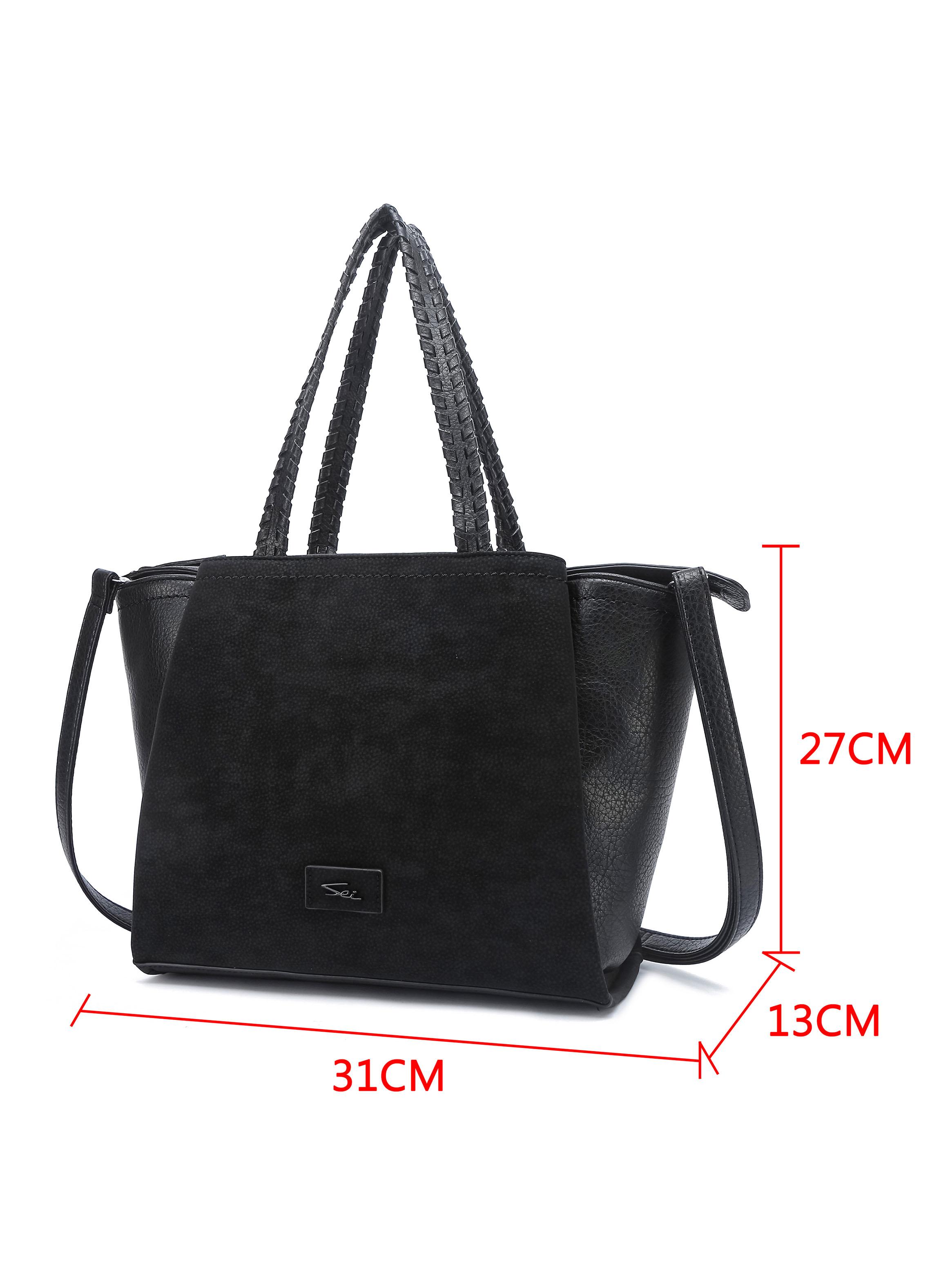 Cartera de Hombro Tote Annecy Negro-1