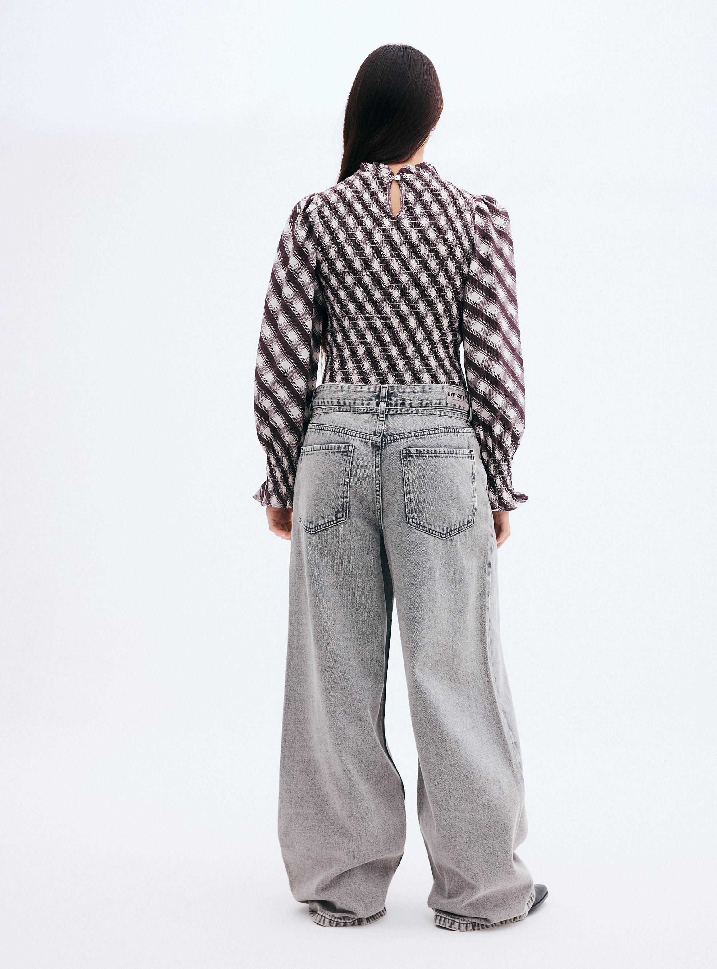 Jeans Straight Leg Strap Tiro Alto-5