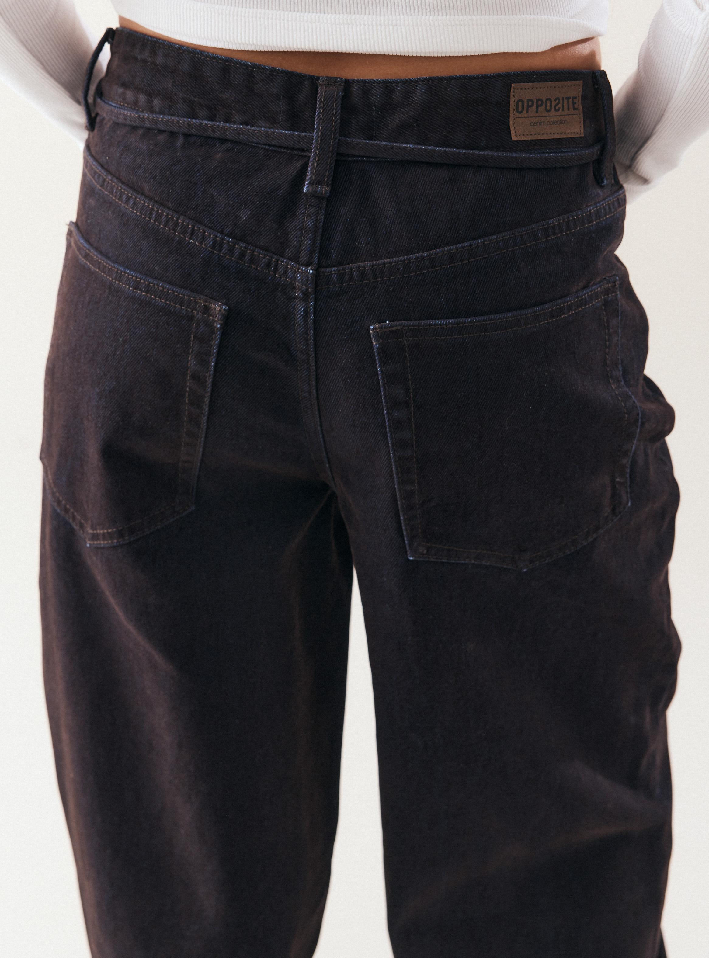 Jeans Straight Terciopelo Ajuste Cintura-3