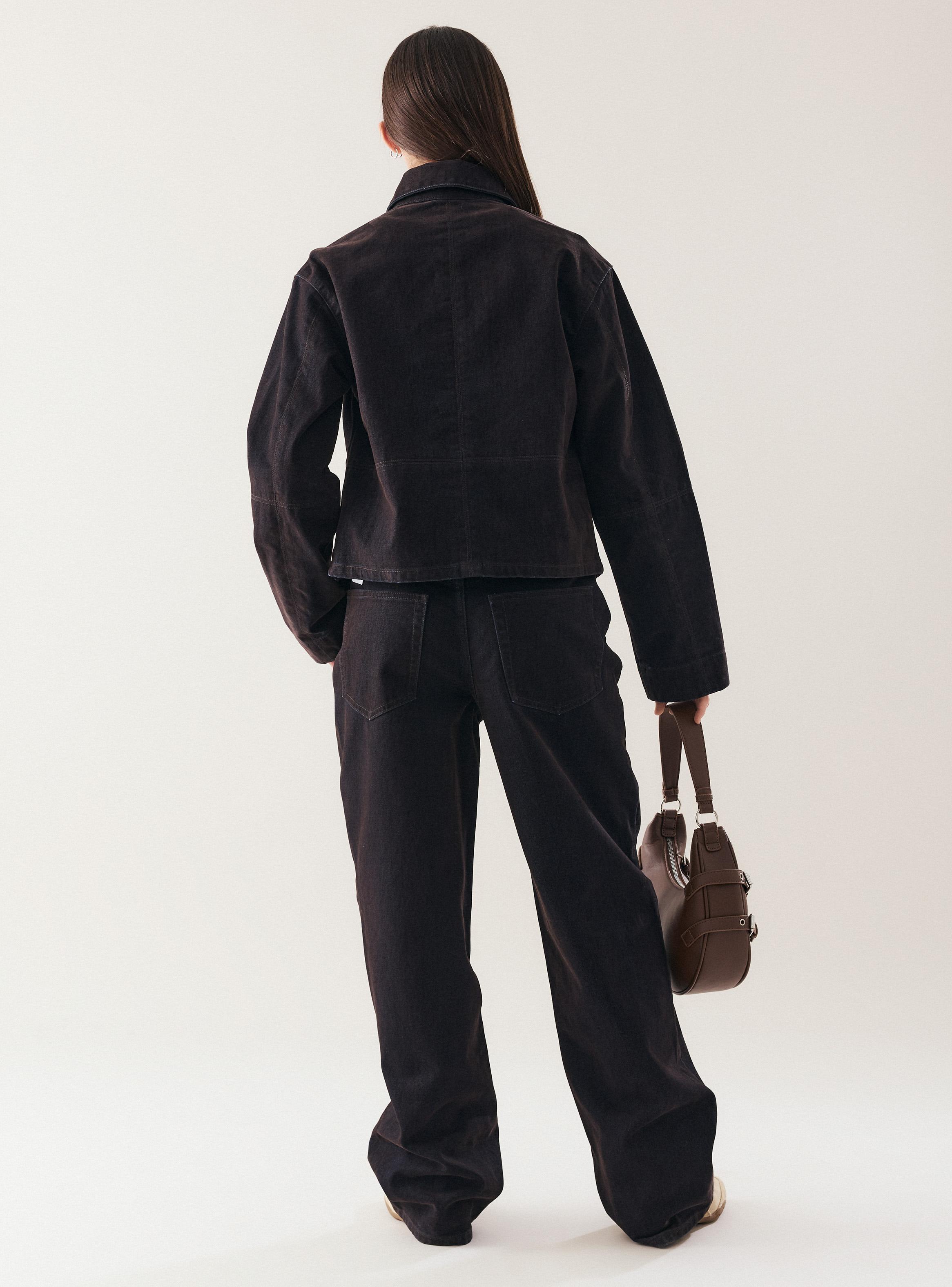 Jeans Straight Terciopelo Ajuste Cintura-5