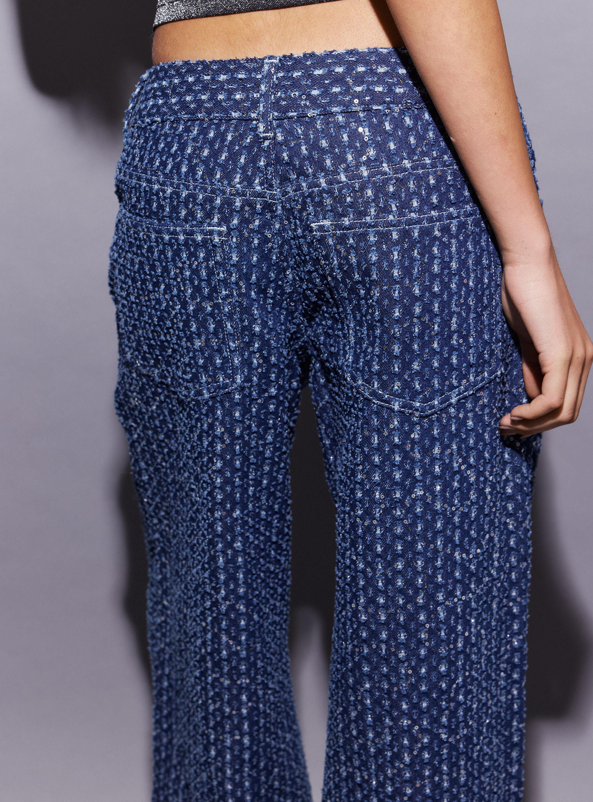 Jeans Wide Leg Tiro Alto Lentejuelas-3