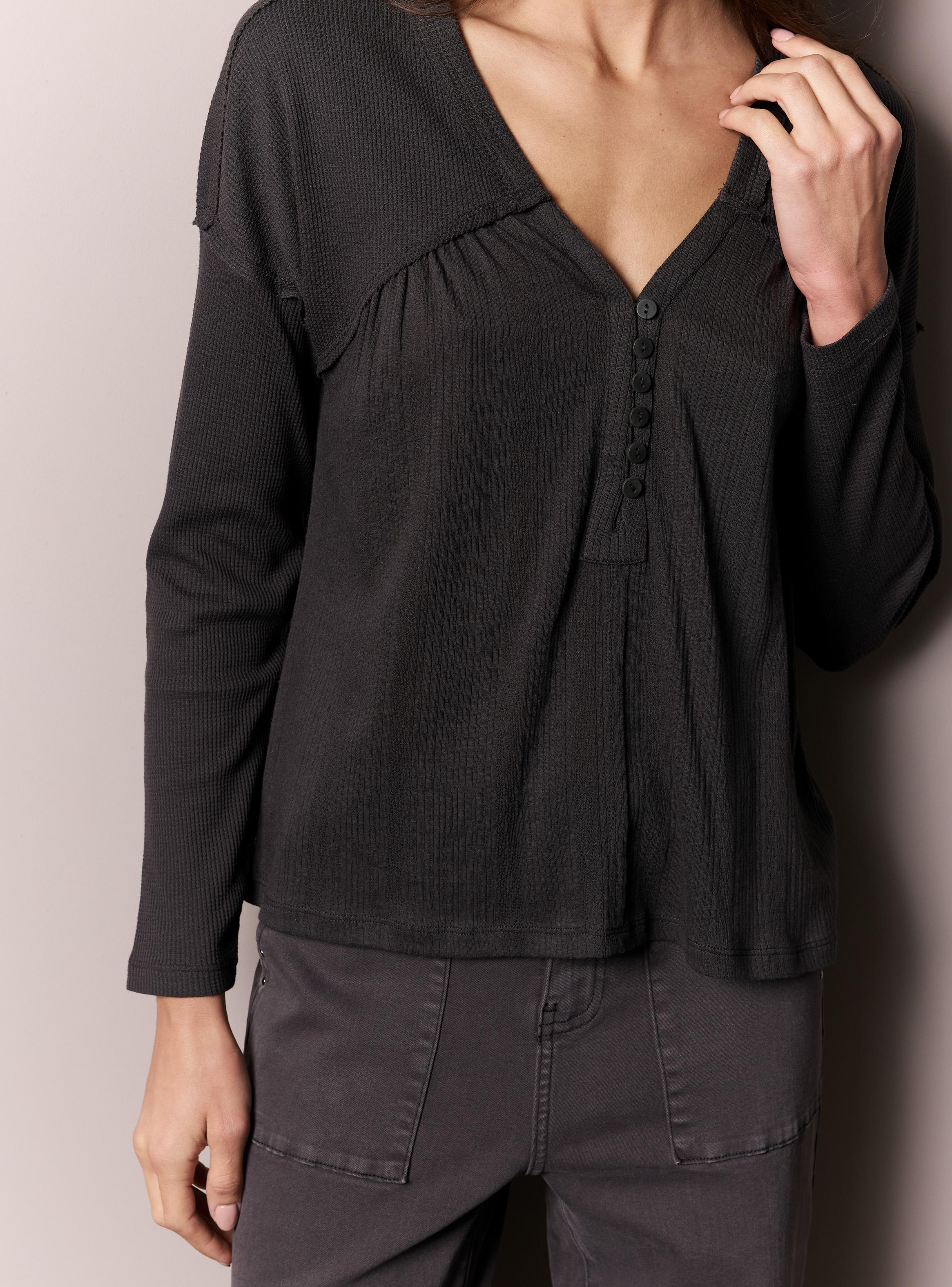 Polera con Mezcla de Telas-3