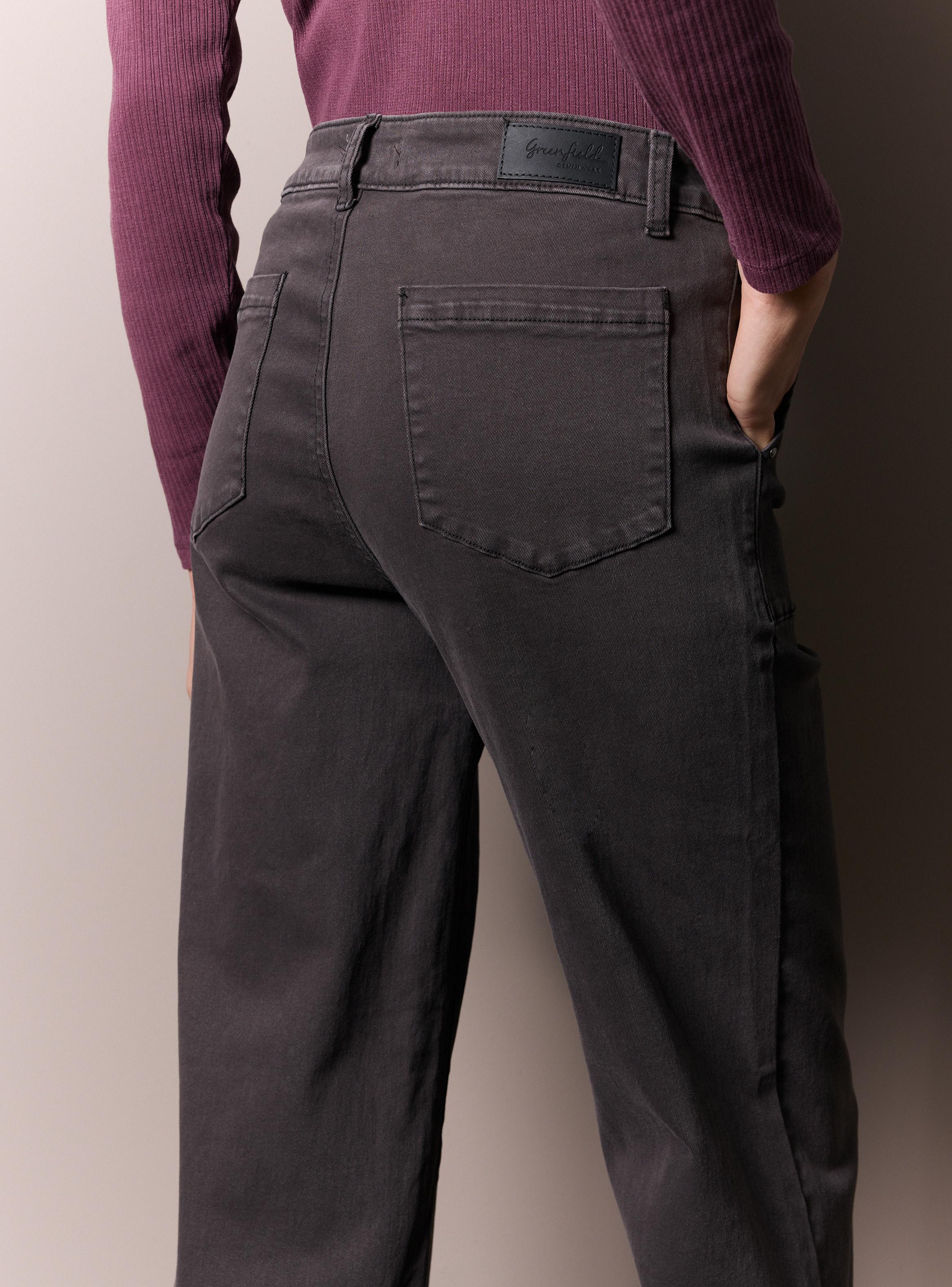 Jeans Wide Leg Bolsillo Carpintero On Tachas-3