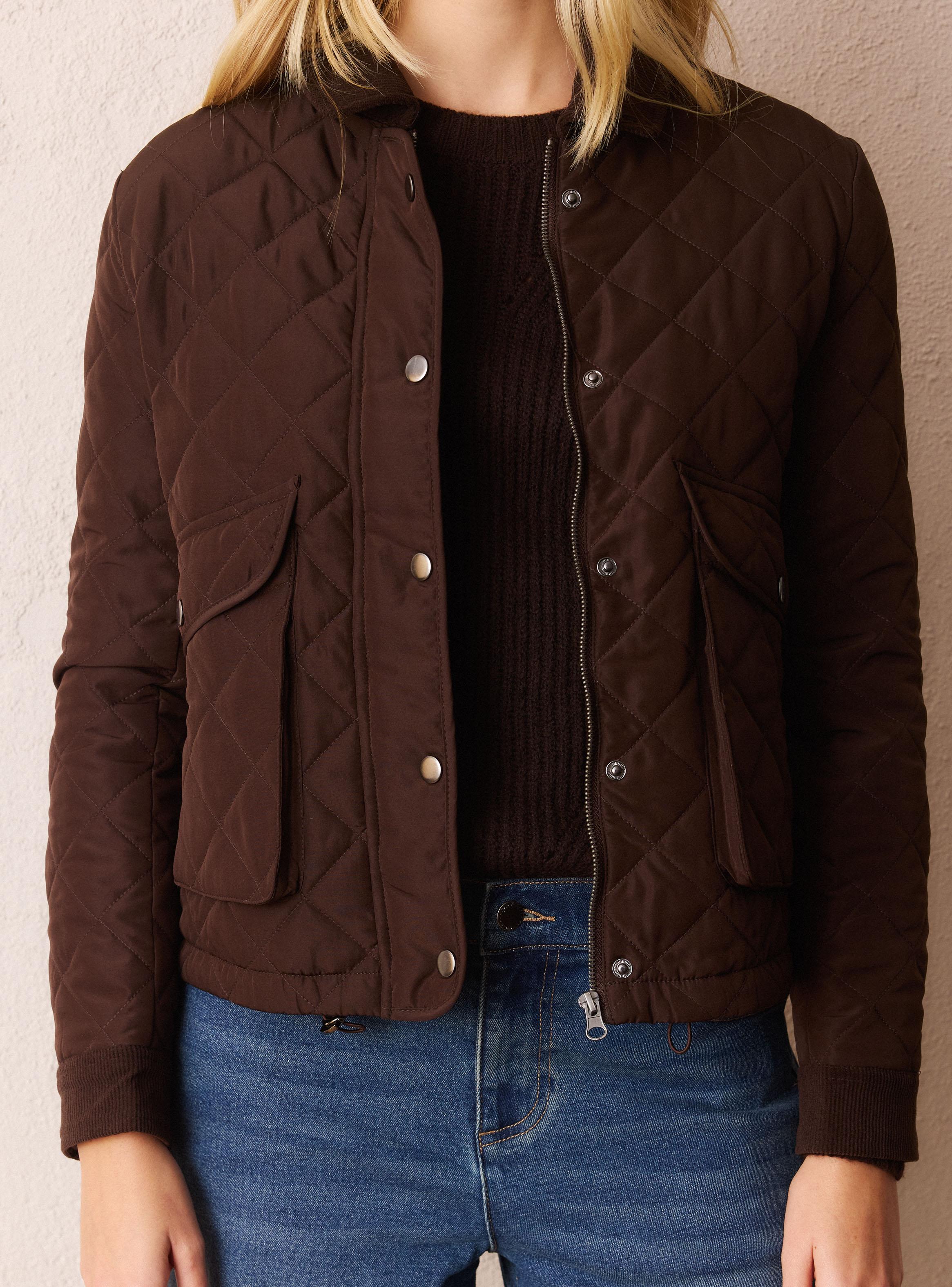 Parka Acolchada con Cuello de Cotelé-3