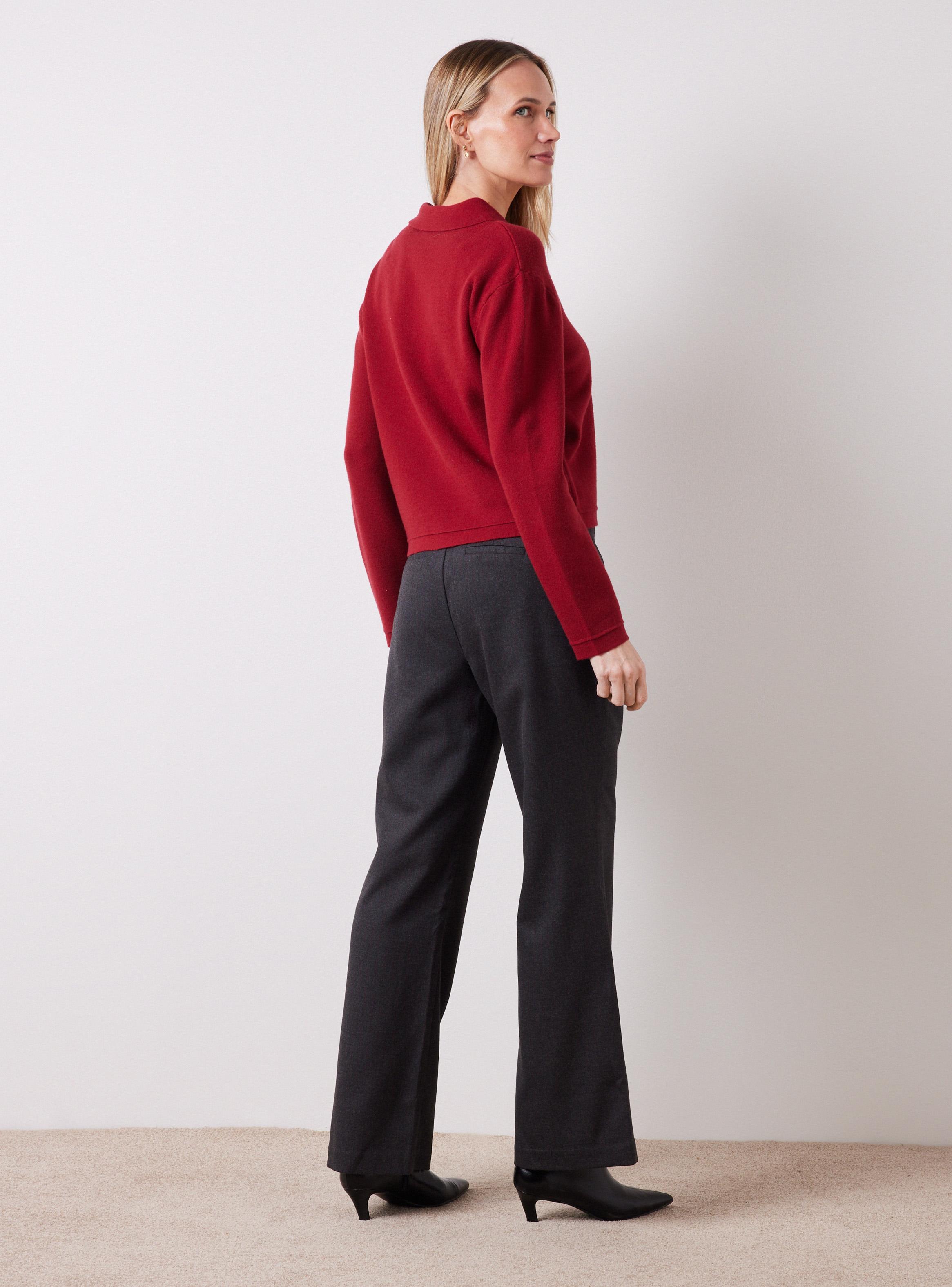 Pantalón con Cinturón Efecto Piel con Hebilla Metálica-5
