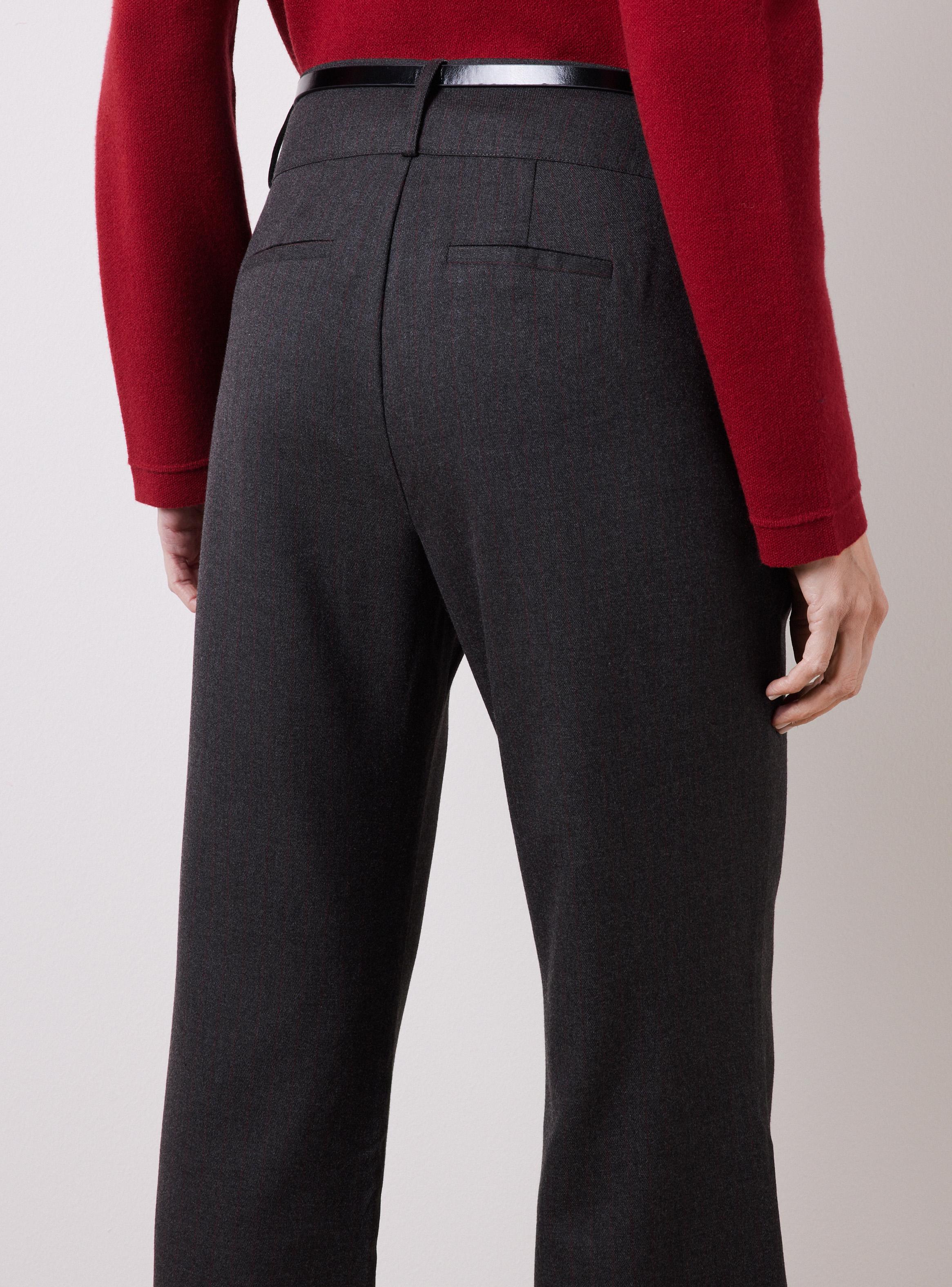 Pantalón con Cinturón Efecto Piel con Hebilla Metálica-3
