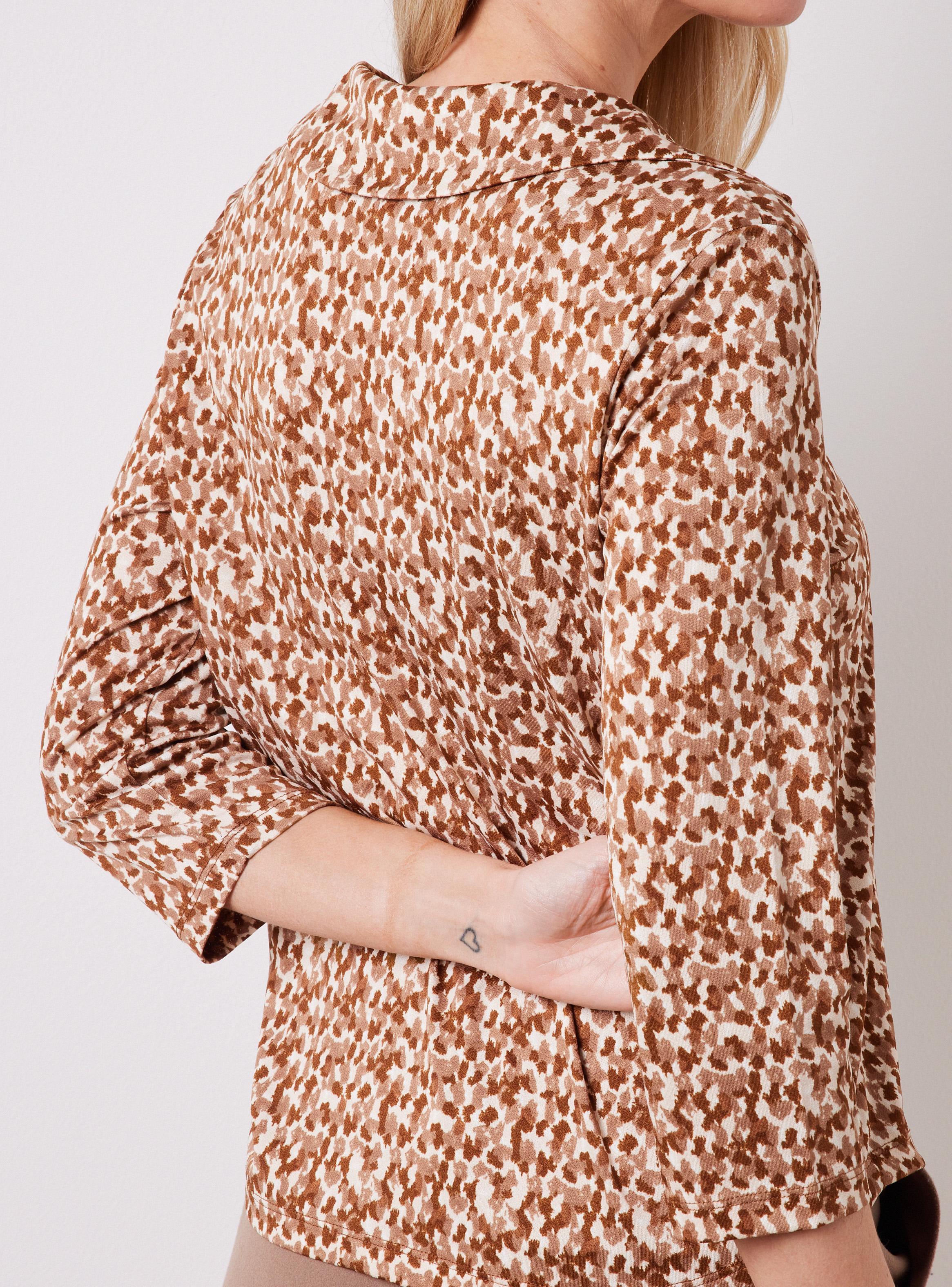 Blusa Estampada Mangas 3/4-3