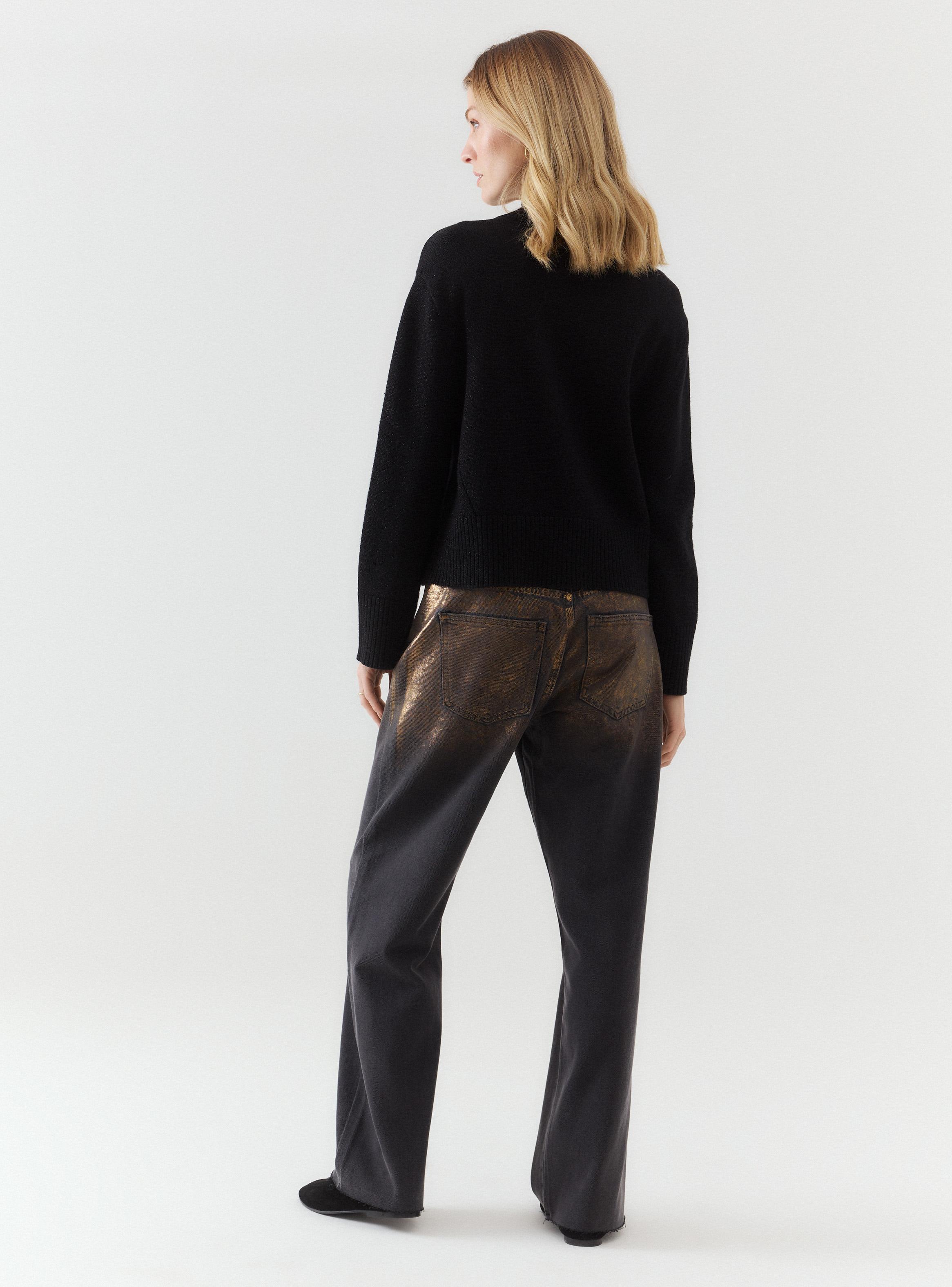 Jeans Vaquero con Efecto Metalizado-5