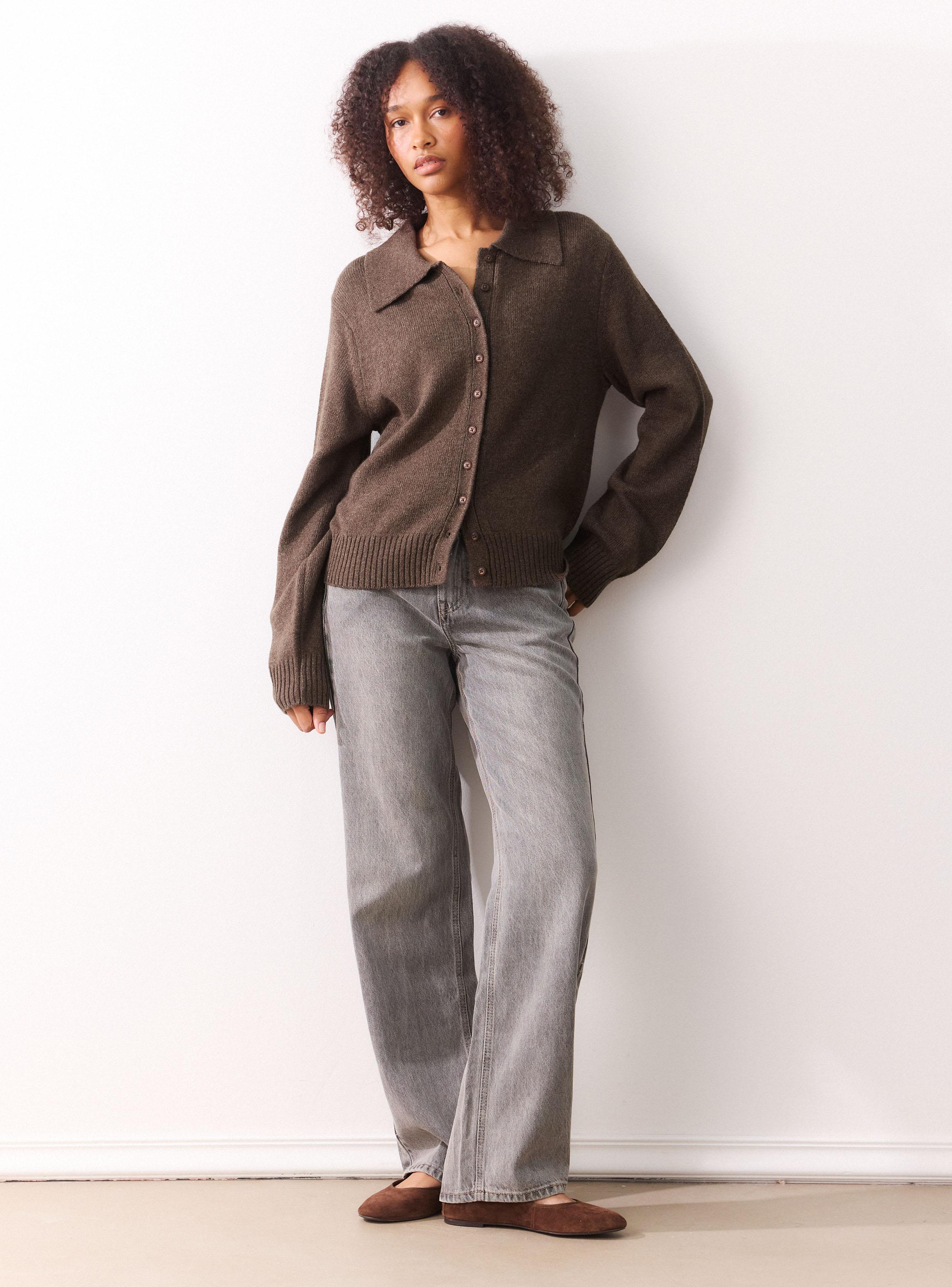 Chaleco Cuello Polo con Botones-4