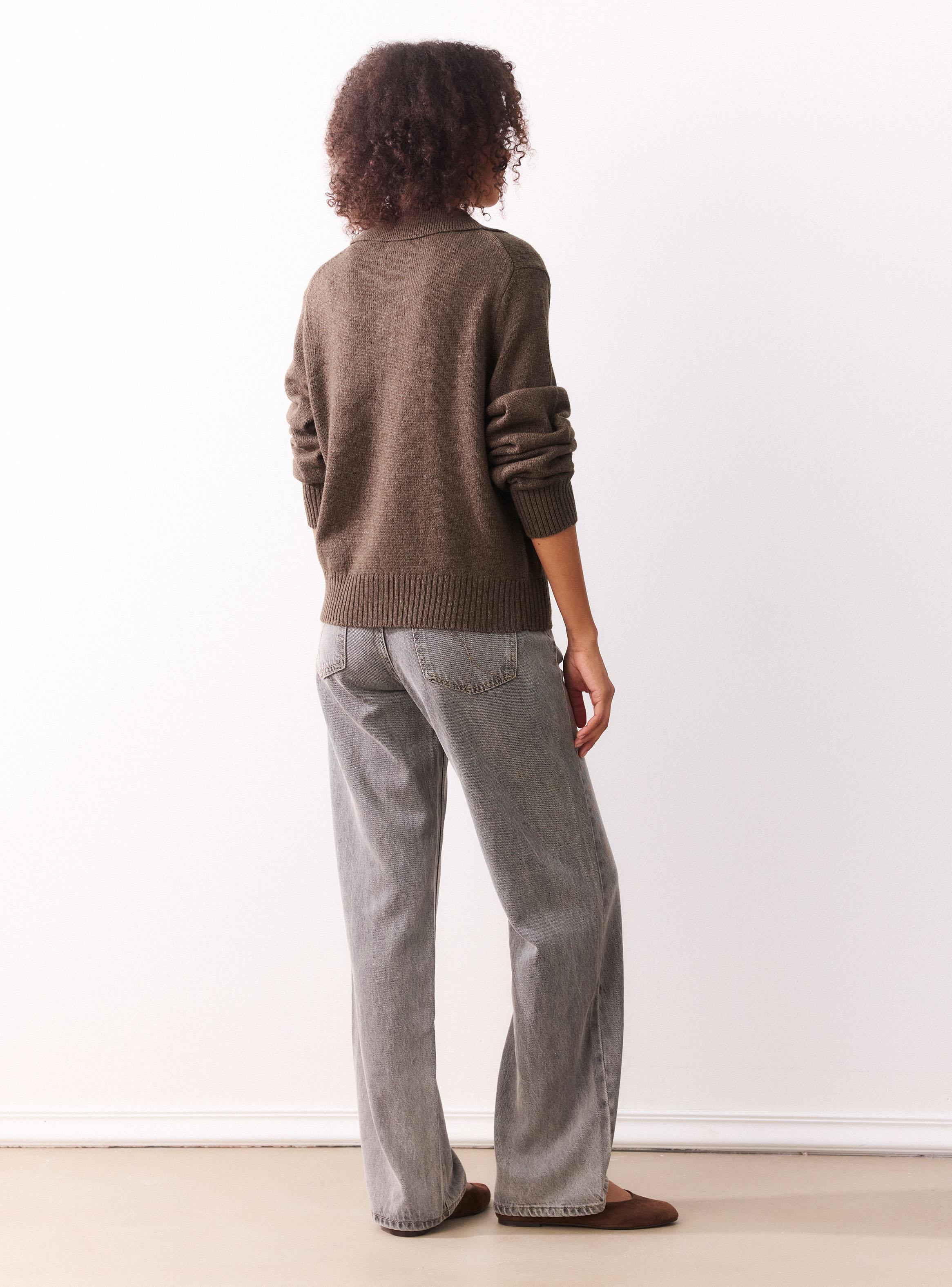 Chaleco Cuello Polo con Botones-5