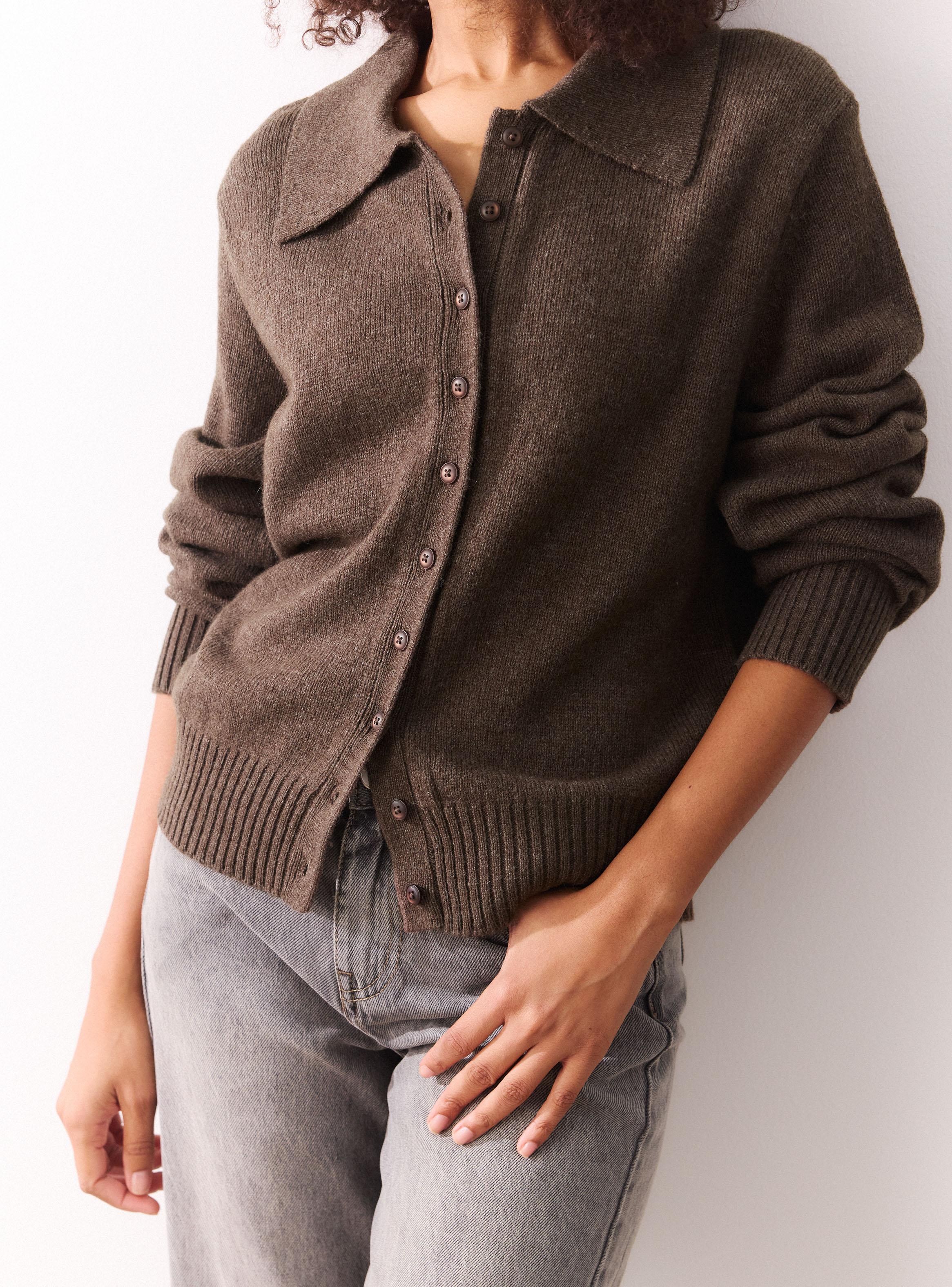 Chaleco Cuello Polo con Botones-3