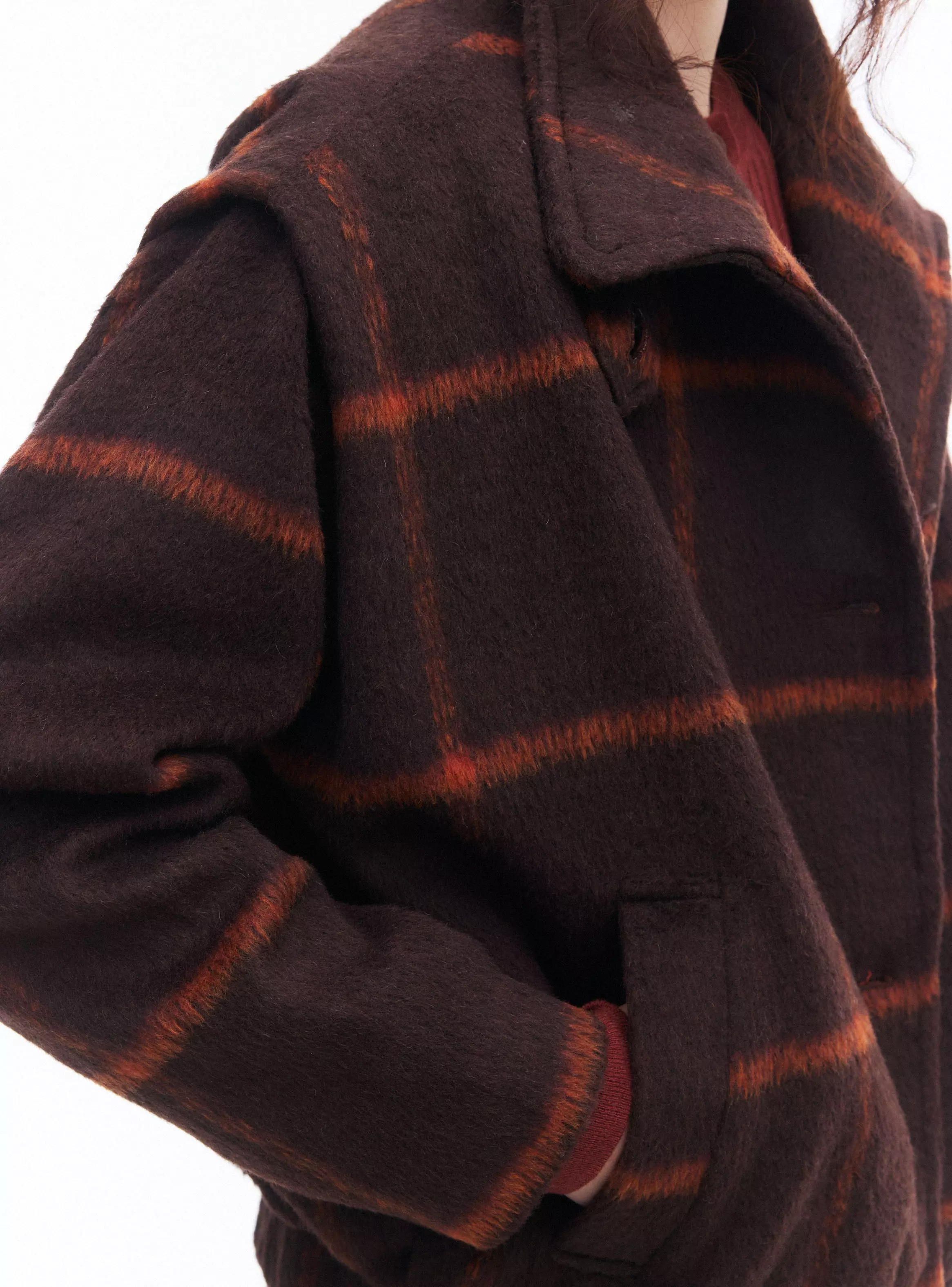 Chaqueta Cuello Alto Check-3