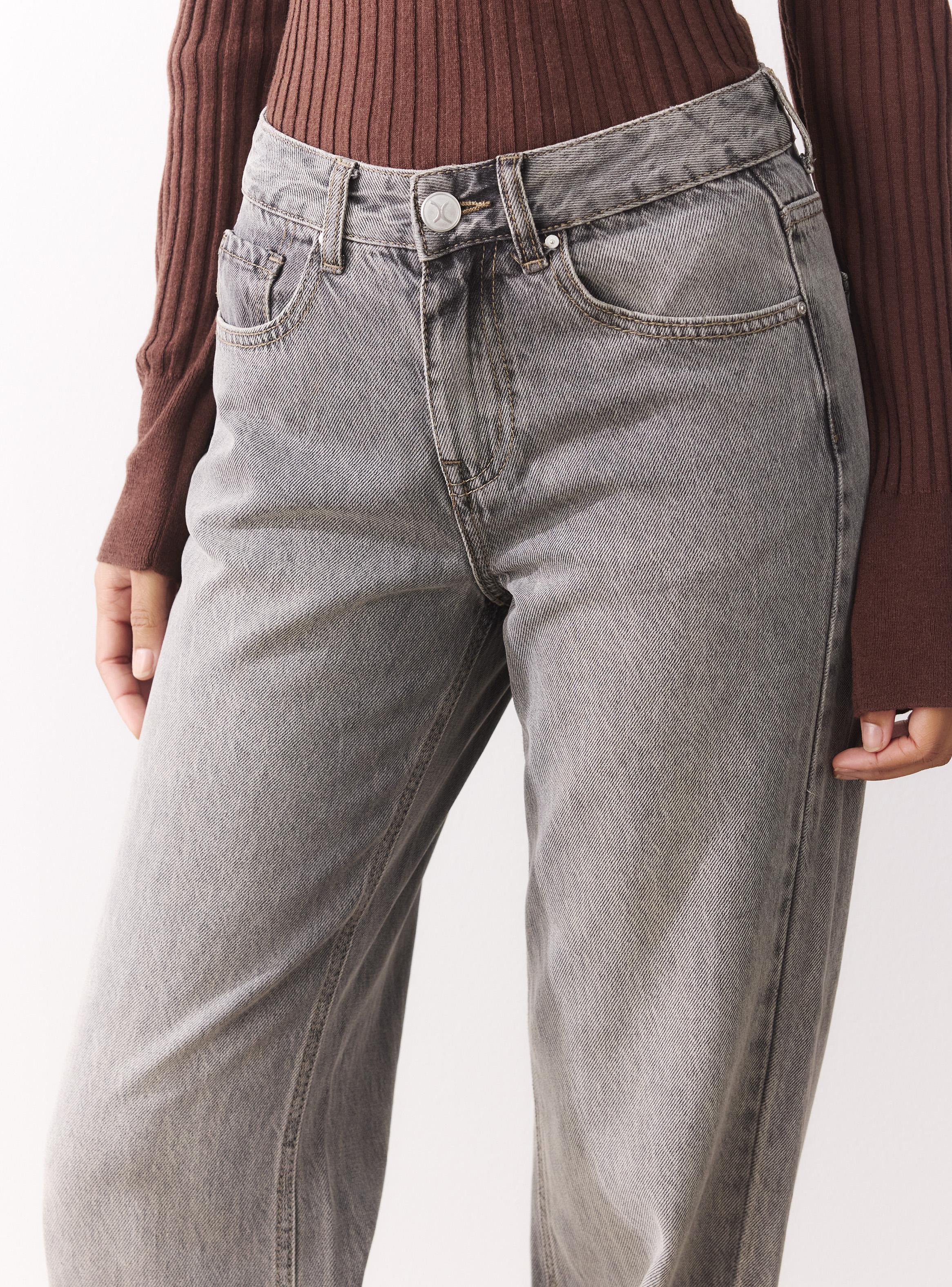 Jeans Tiro Medio Straight-2