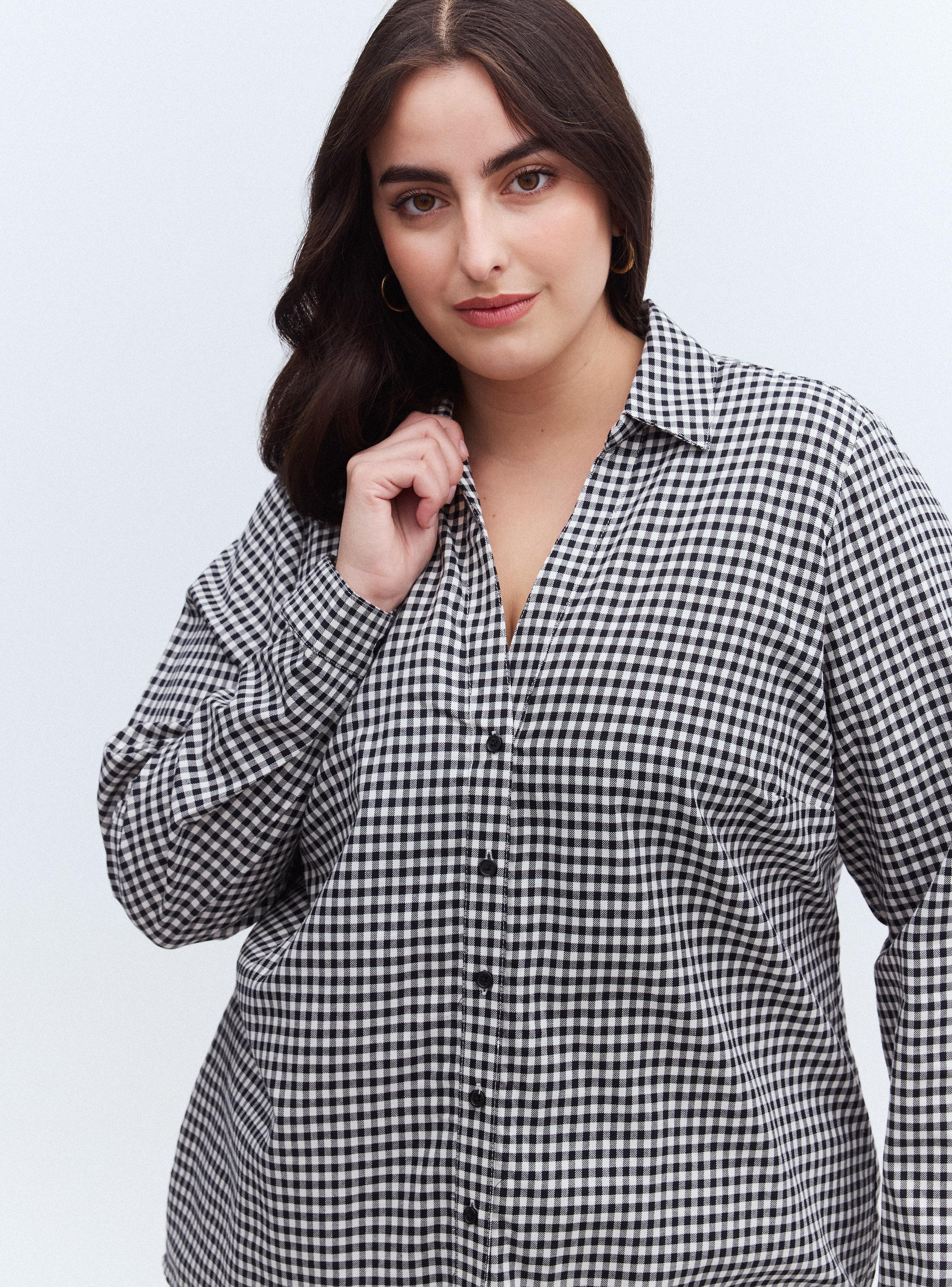 Blusa Twill a Cuadros-2